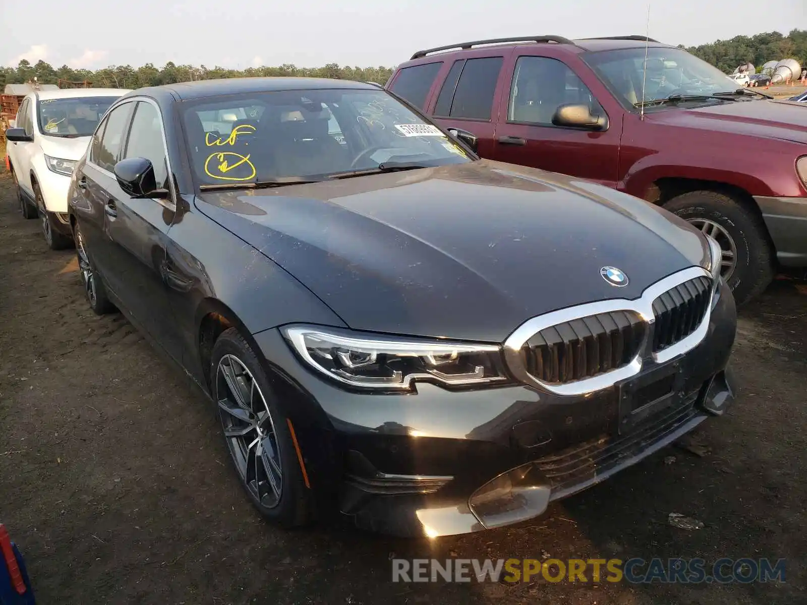 1 Фотография поврежденного автомобиля 3MW5R7J52K8B01139 BMW 3 SERIES 2019