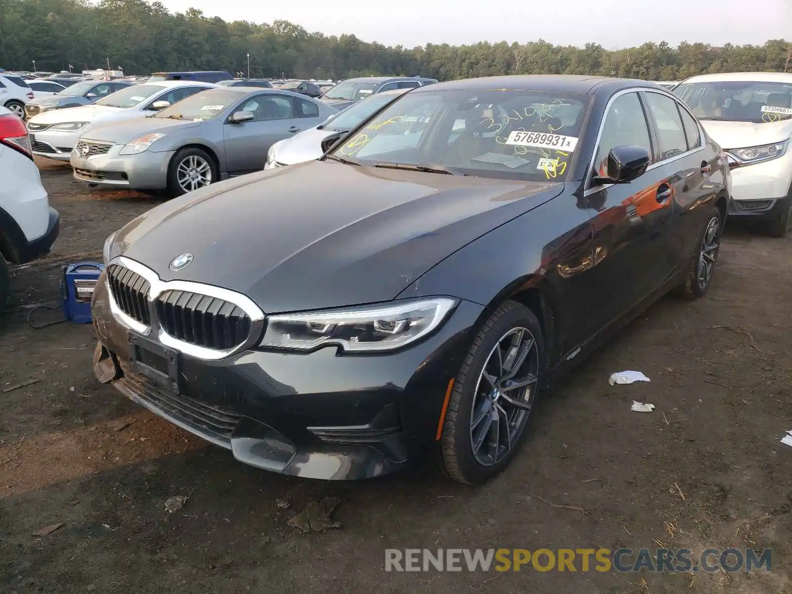 2 Фотография поврежденного автомобиля 3MW5R7J52K8B01139 BMW 3 SERIES 2019