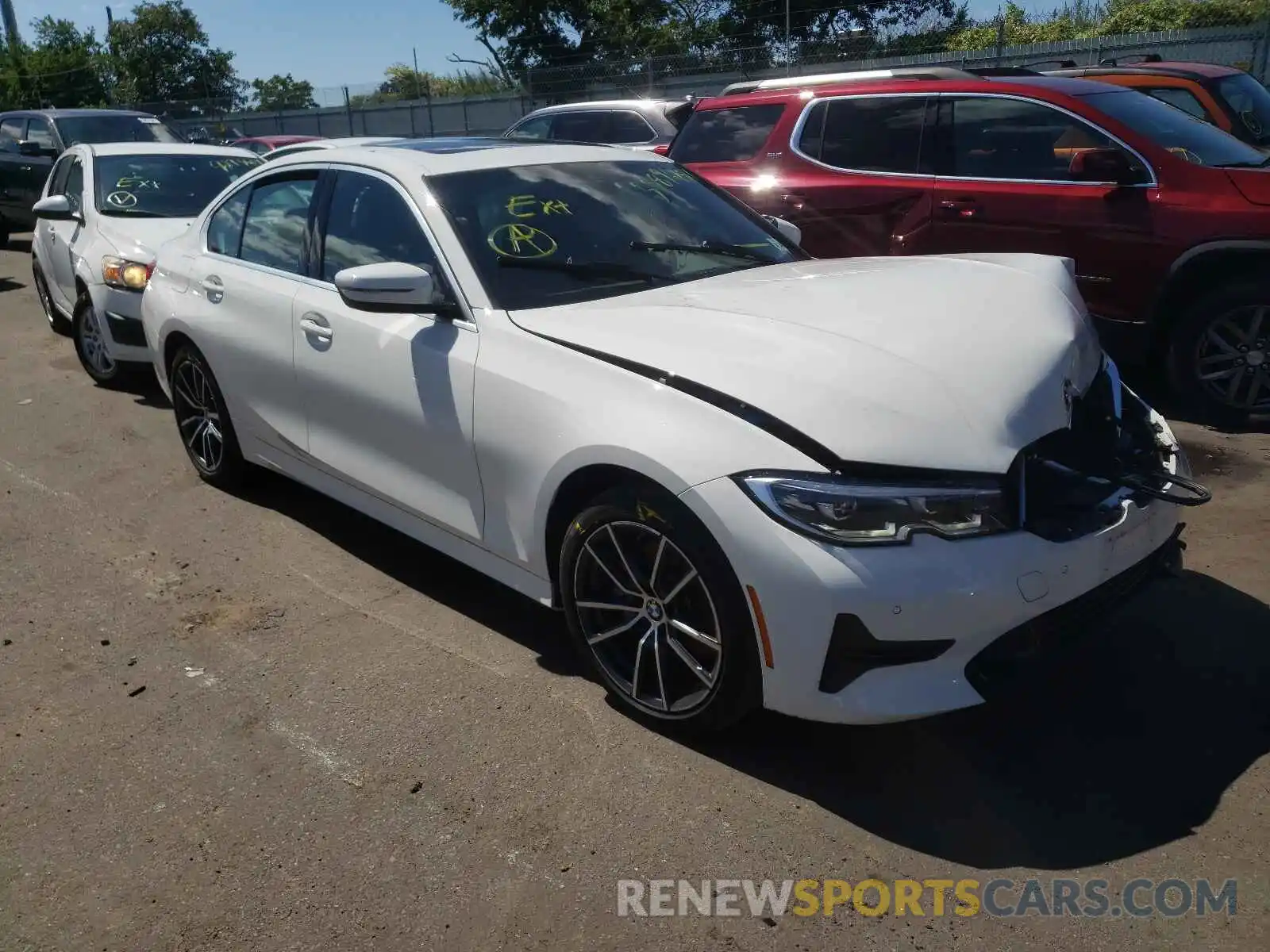 1 Photograph of a damaged car 3MW5R7J52K8B02954 BMW 3 SERIES 2019