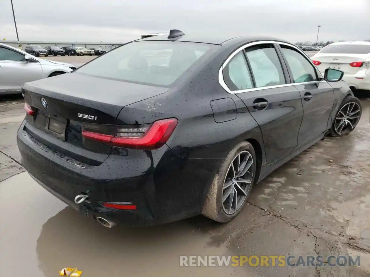 4 Фотография поврежденного автомобиля 3MW5R7J54K8B00297 BMW 3 SERIES 2019