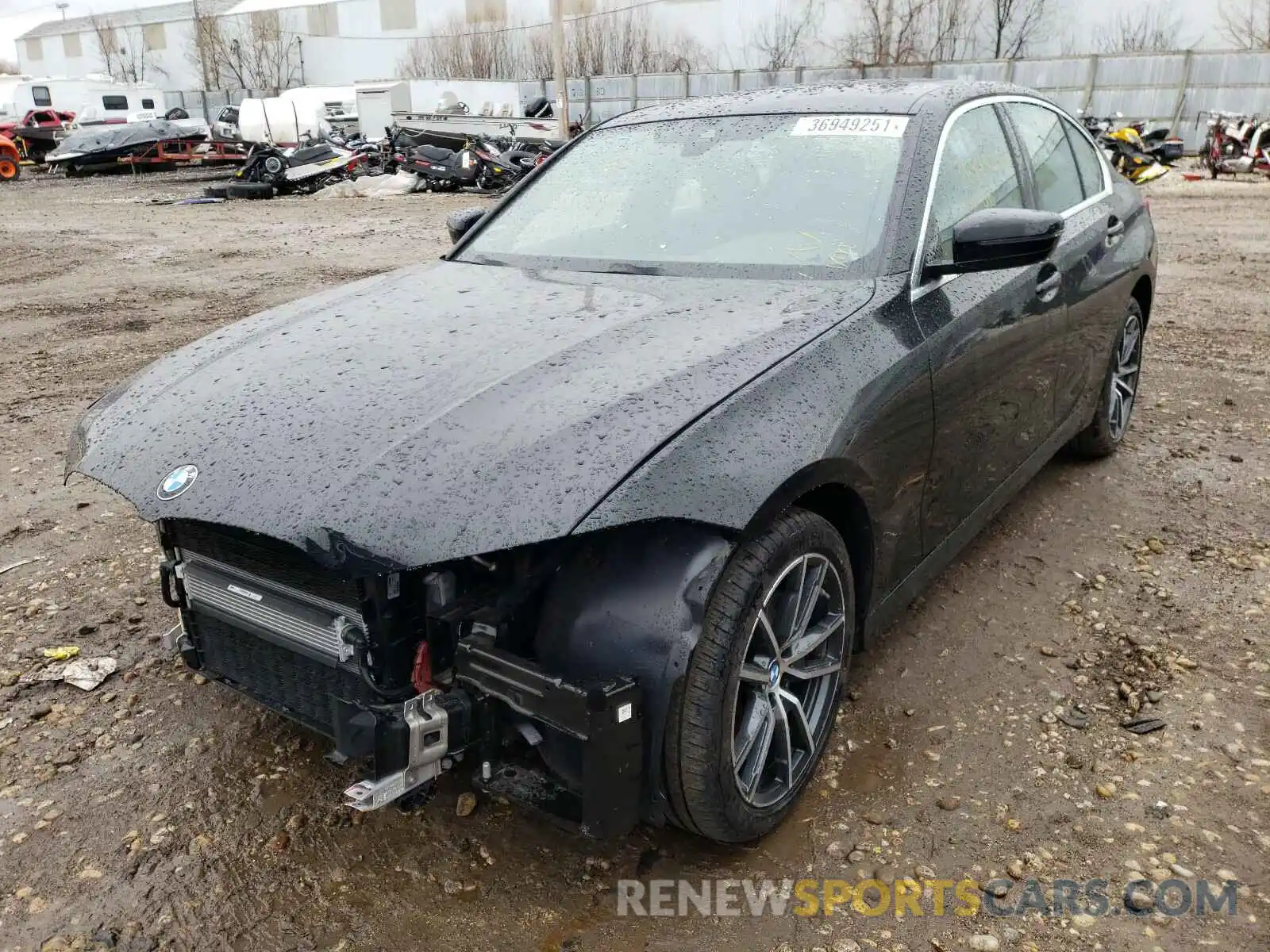 2 Фотография поврежденного автомобиля 3MW5R7J54K8B00607 BMW 3 SERIES 2019