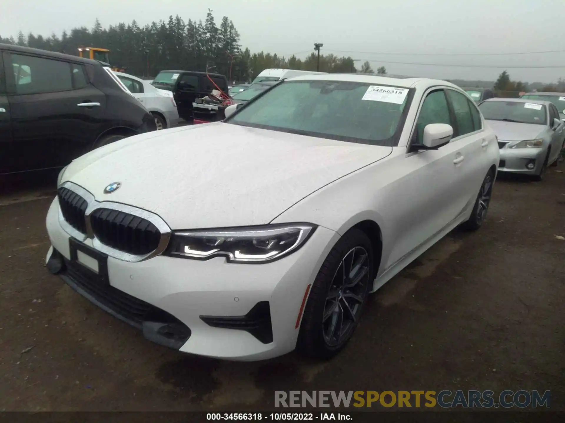 2 Фотография поврежденного автомобиля 3MW5R7J55K8B00681 BMW 3 SERIES 2019