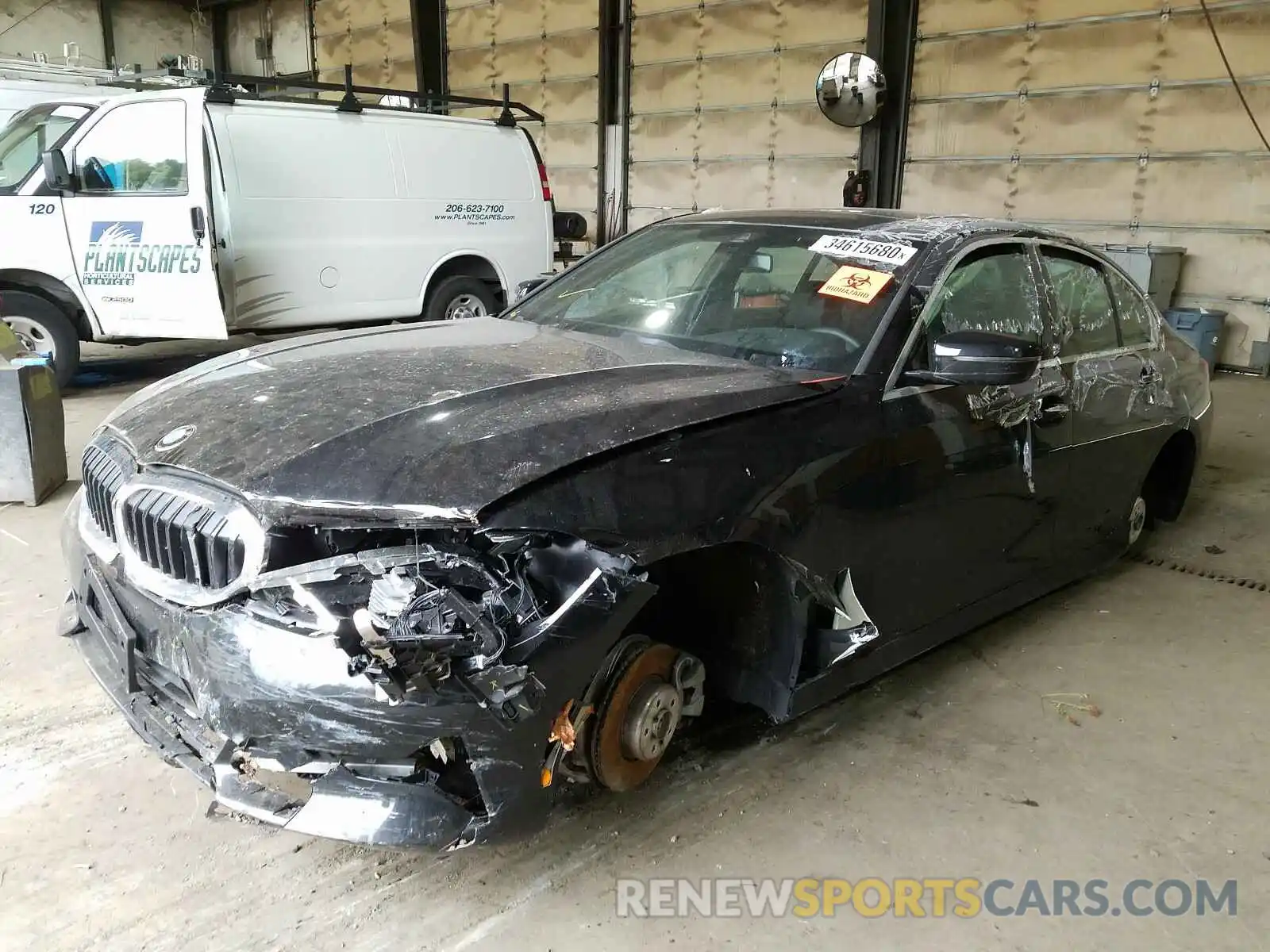 2 Фотография поврежденного автомобиля 3MW5R7J55K8B01538 BMW 3 SERIES 2019