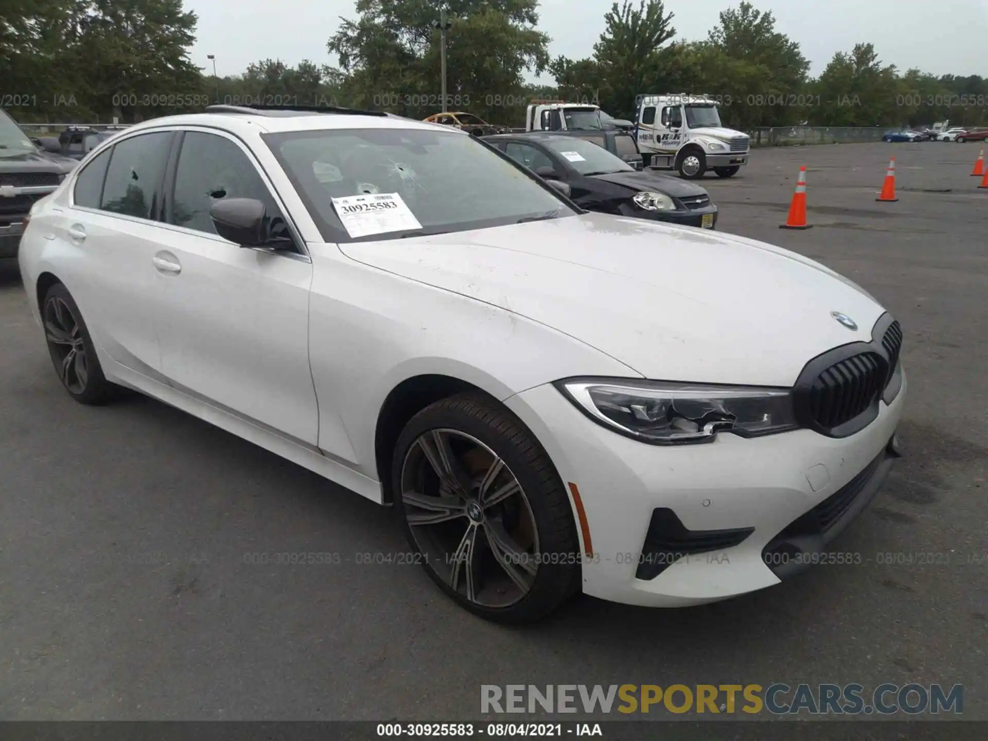 1 Photograph of a damaged car 3MW5R7J55K8B02138 BMW 3 SERIES 2019