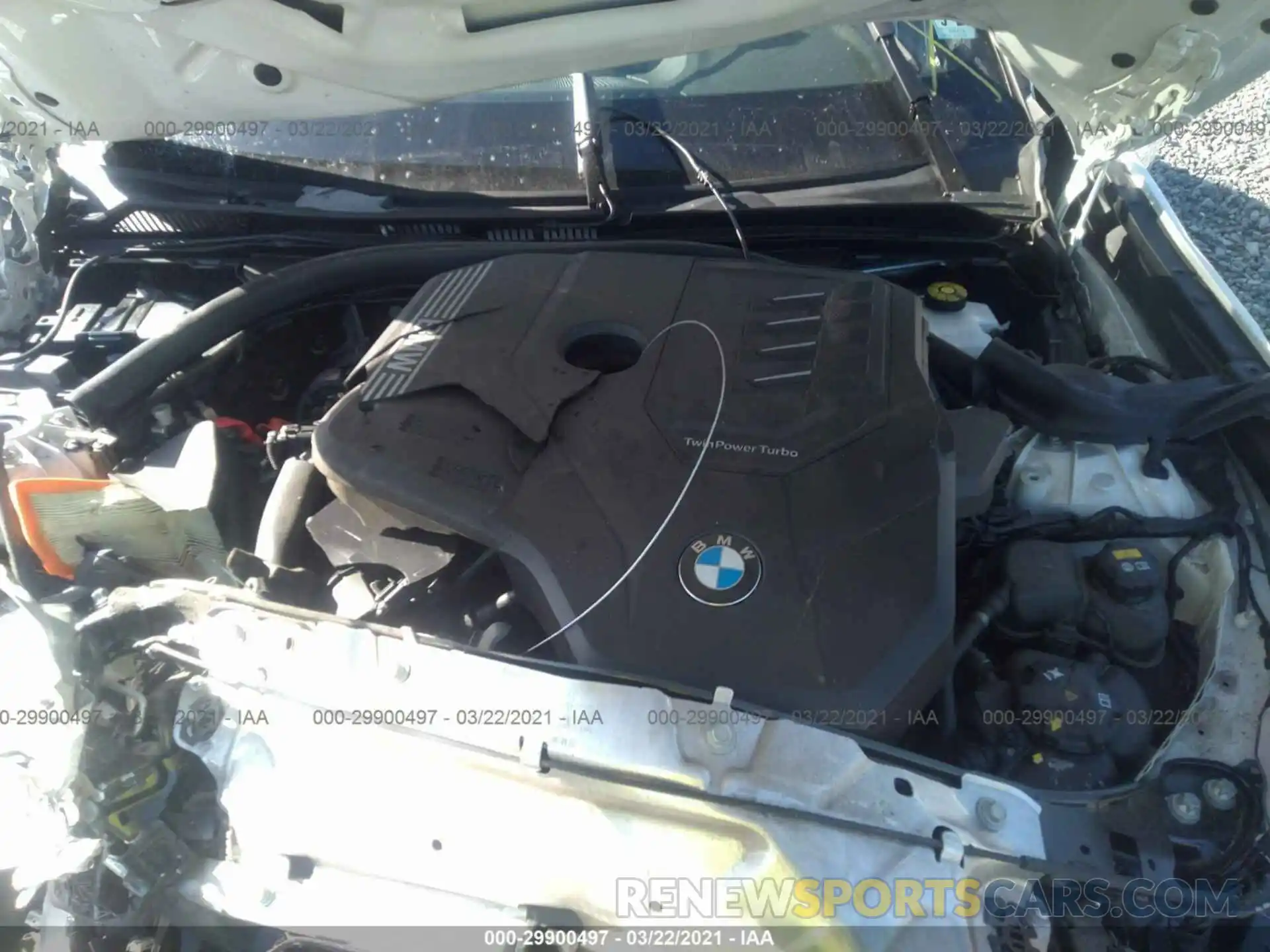 10 Фотография поврежденного автомобиля 3MW5R7J55K8B02382 BMW 3 SERIES 2019