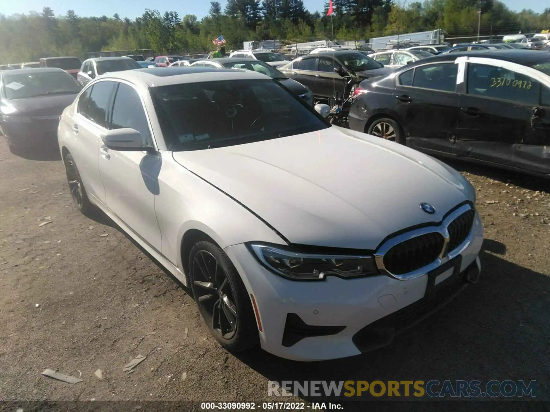 1 Фотография поврежденного автомобиля 3MW5R7J57K8B02187 BMW 3 SERIES 2019