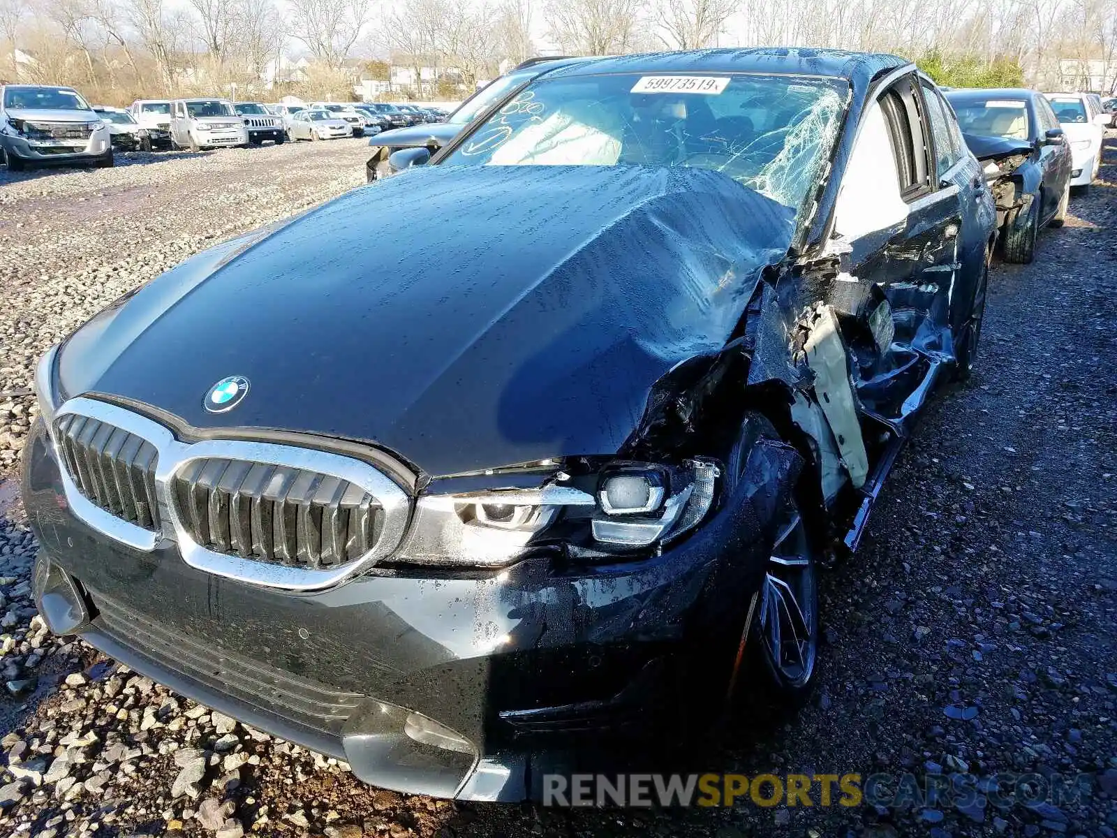 2 Photograph of a damaged car 3MW5R7J58K8B01842 BMW 3 SERIES 2019