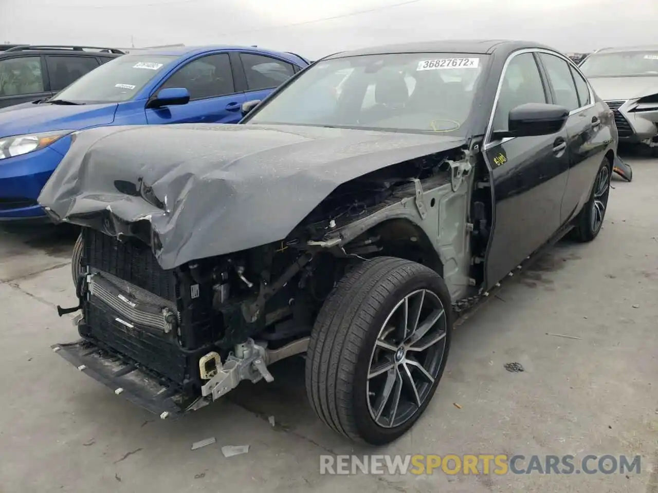 2 Photograph of a damaged car 3MW5R7J5XK8A05257 BMW 3 SERIES 2019