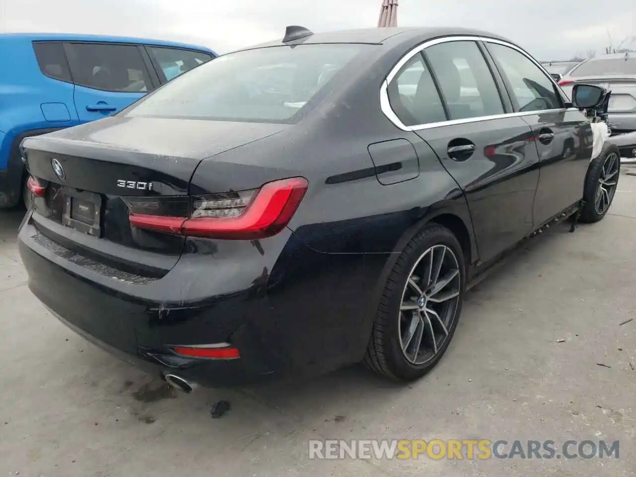 4 Фотография поврежденного автомобиля 3MW5R7J5XK8A05257 BMW 3 SERIES 2019