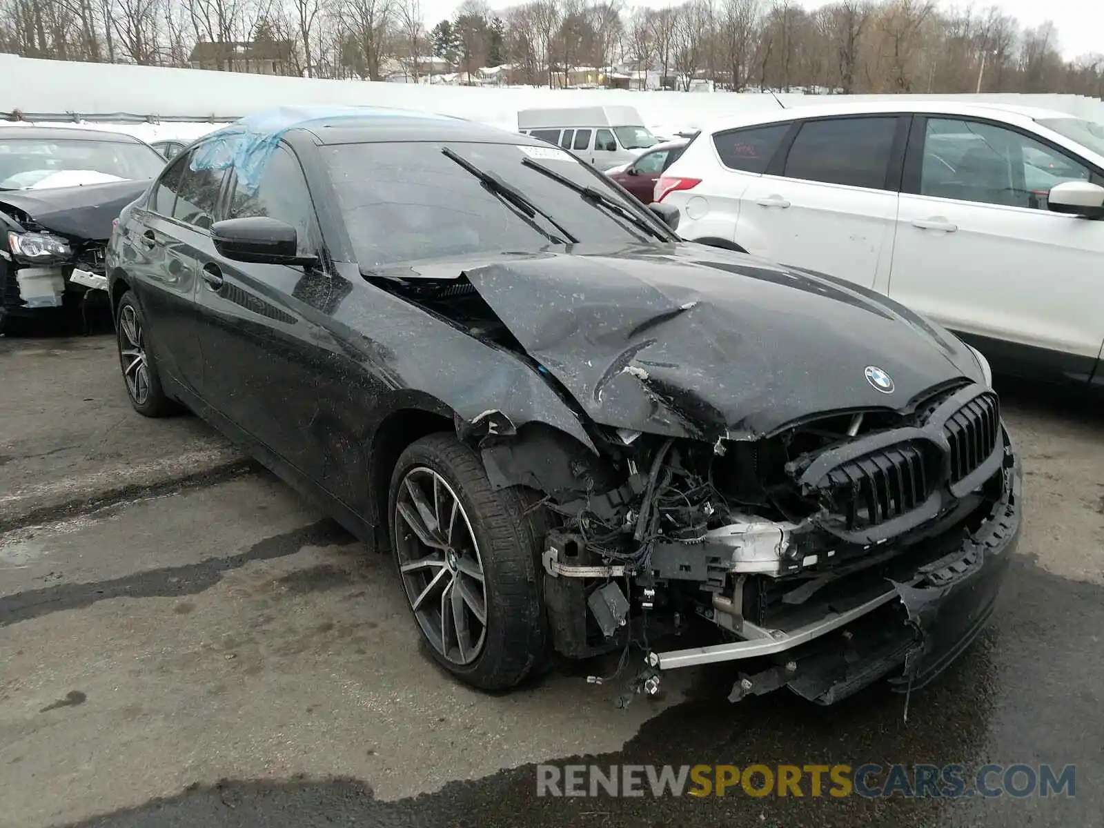 1 Фотография поврежденного автомобиля 3MW5R7J5XK8B03432 BMW 3 SERIES 2019