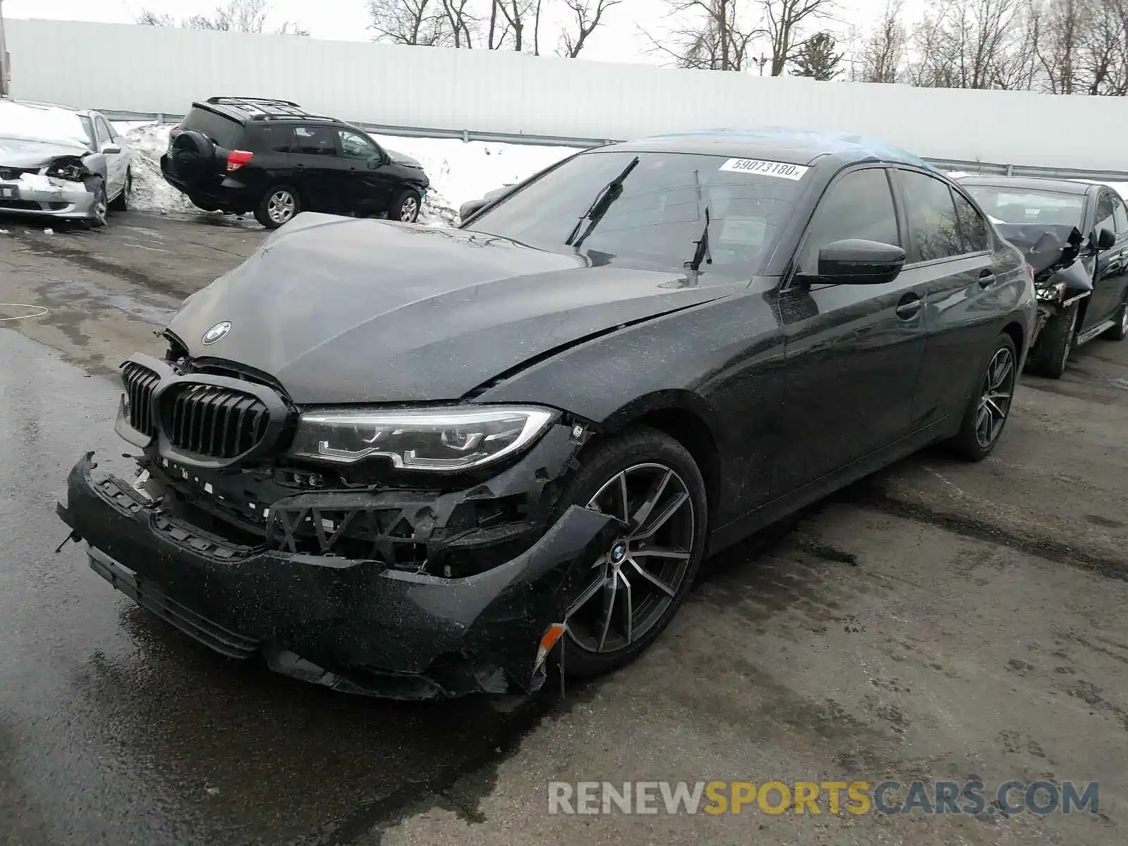 2 Фотография поврежденного автомобиля 3MW5R7J5XK8B03432 BMW 3 SERIES 2019