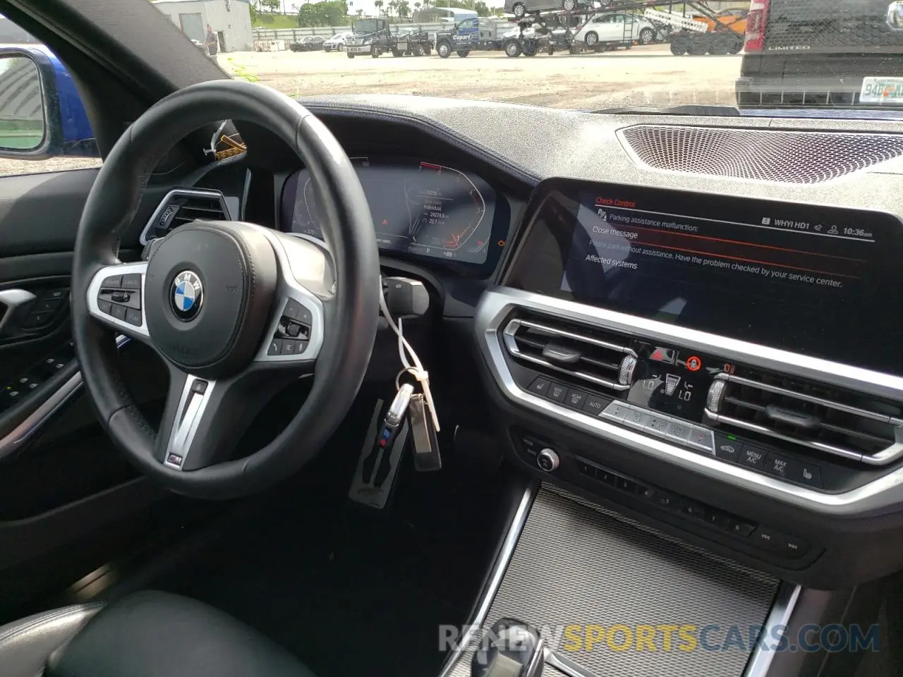 9 Фотография поврежденного автомобиля WBA5R1C50KAE81910 BMW 3 SERIES 2019