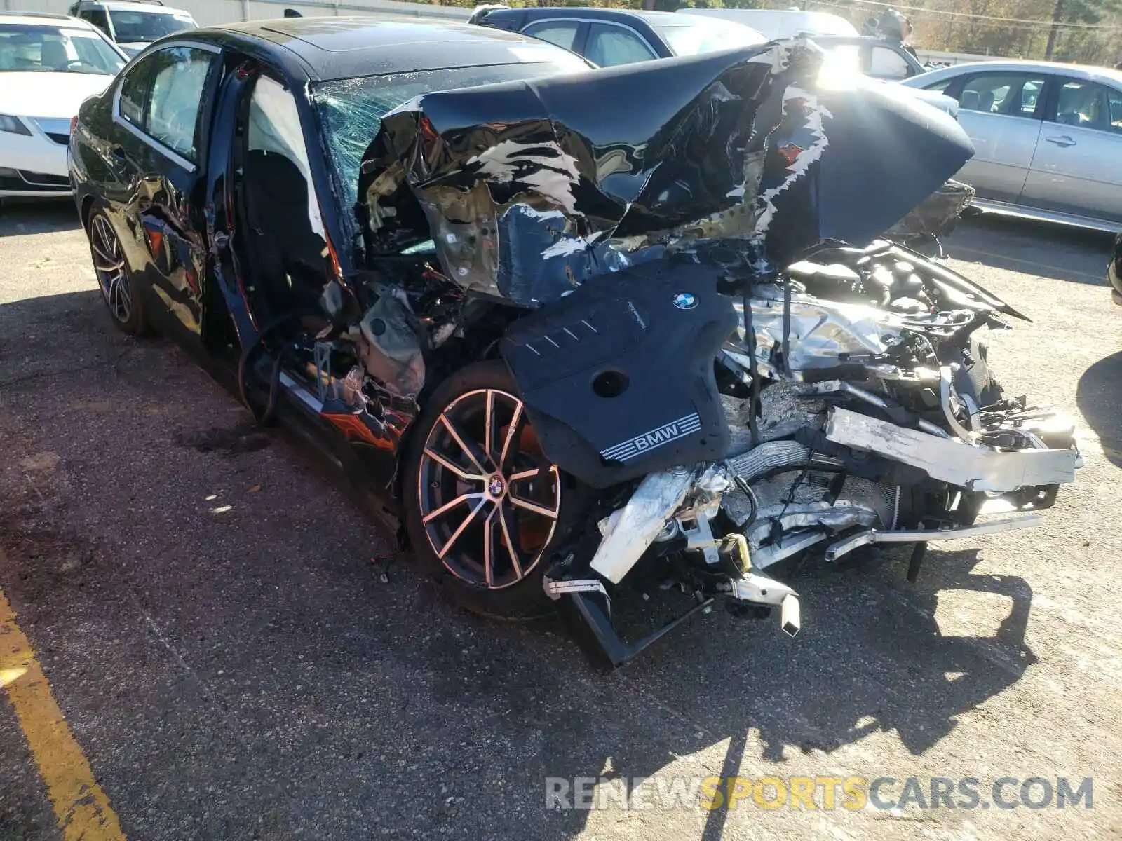 1 Photograph of a damaged car WBA5R1C50KFH20617 BMW 3 SERIES 2019