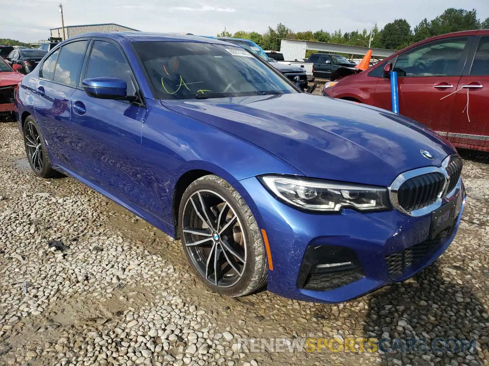 1 Фотография поврежденного автомобиля WBA5R1C54KAK10717 BMW 3 SERIES 2019