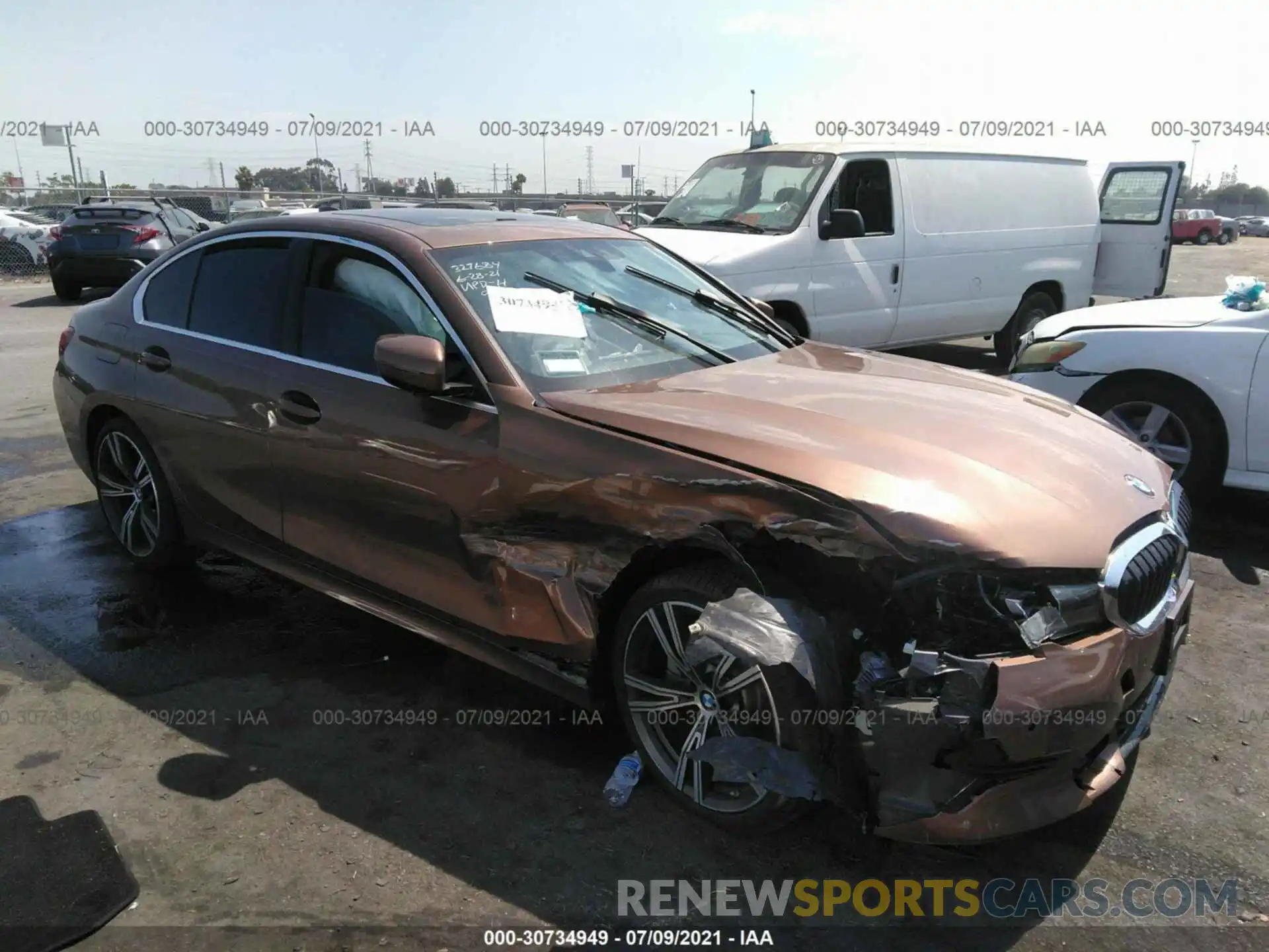 1 Photograph of a damaged car WBA5R1C55KAK10550 BMW 3 SERIES 2019