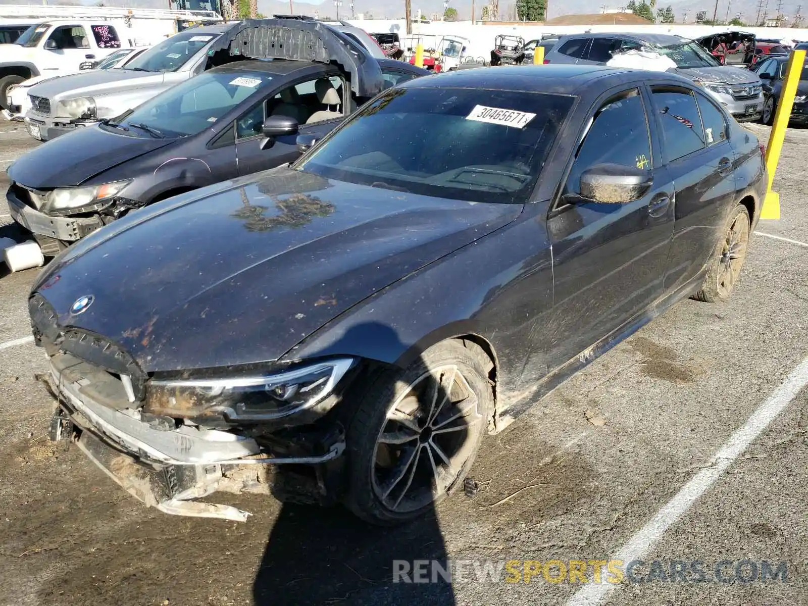 2 Photograph of a damaged car WBA5R1C55KFH17454 BMW 3 SERIES 2019