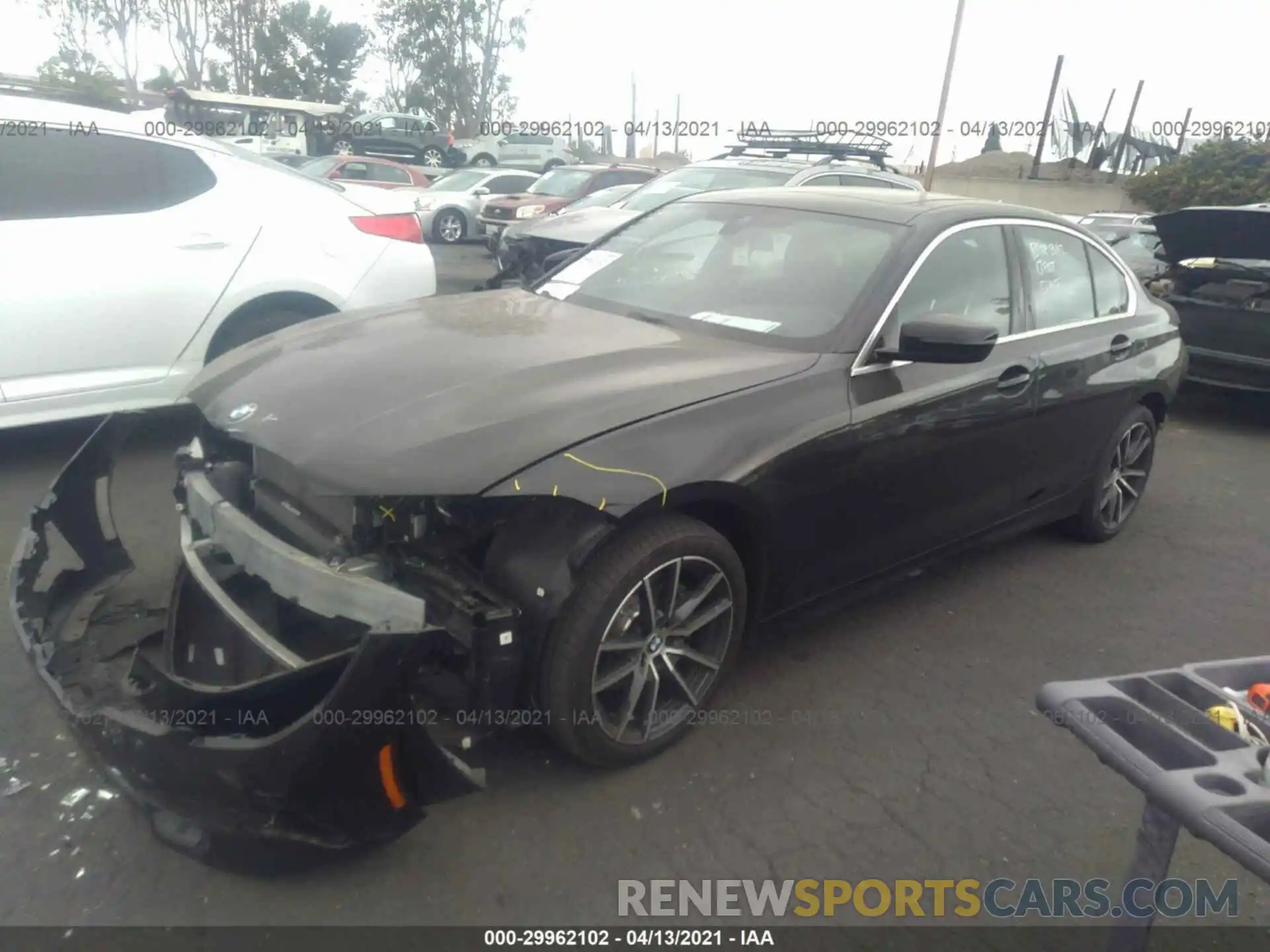 2 Фотография поврежденного автомобиля WBA5R1C59KAK10048 BMW 3 SERIES 2019