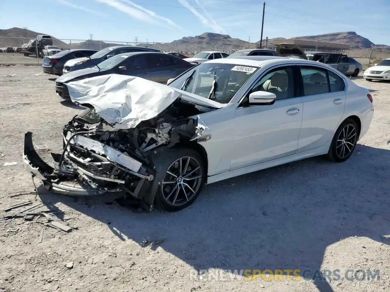 1 Photograph of a damaged car WBA5R1C59KFH29929 BMW 3 SERIES 2019
