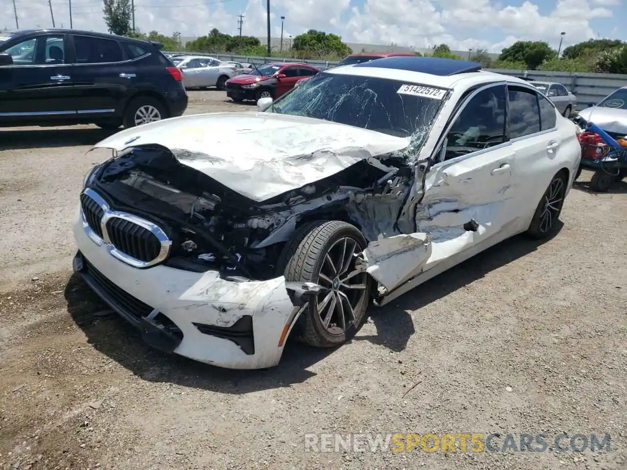 2 Photograph of a damaged car WBA5R1C5XKAK10480 BMW 3 SERIES 2019