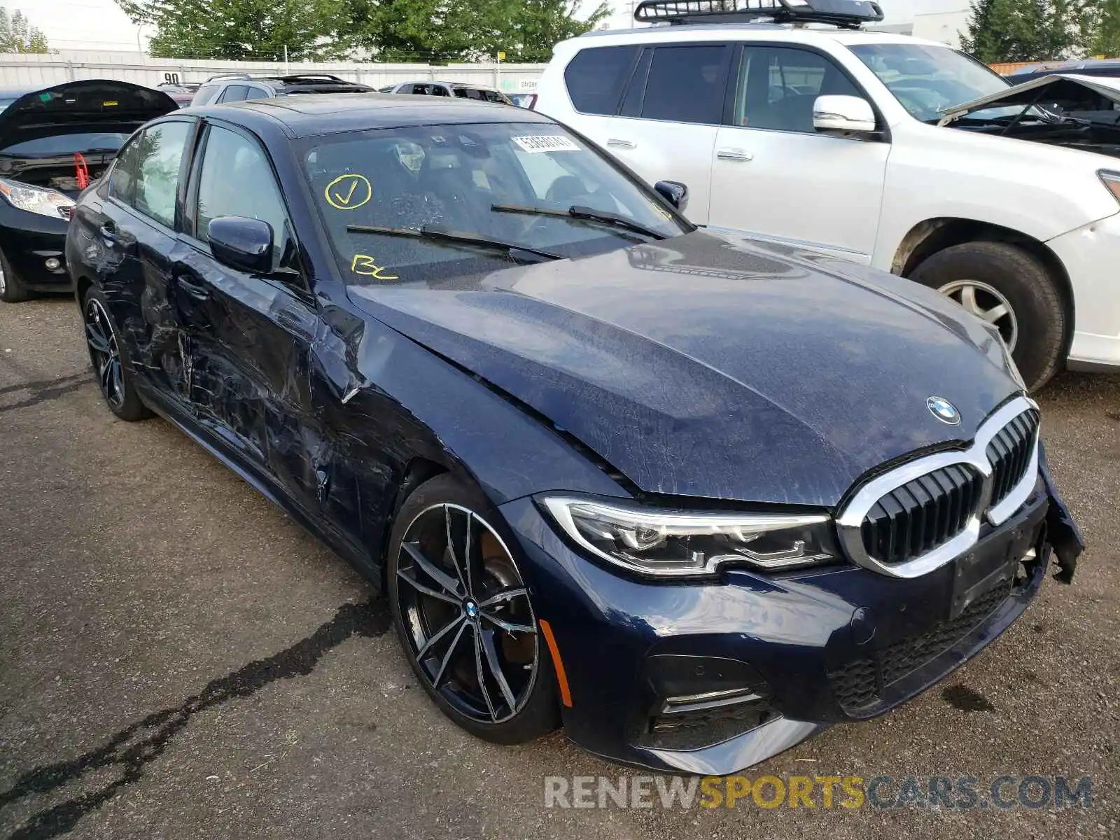 1 Фотография поврежденного автомобиля WBA5R7C50KAJ85138 BMW 3 SERIES 2019