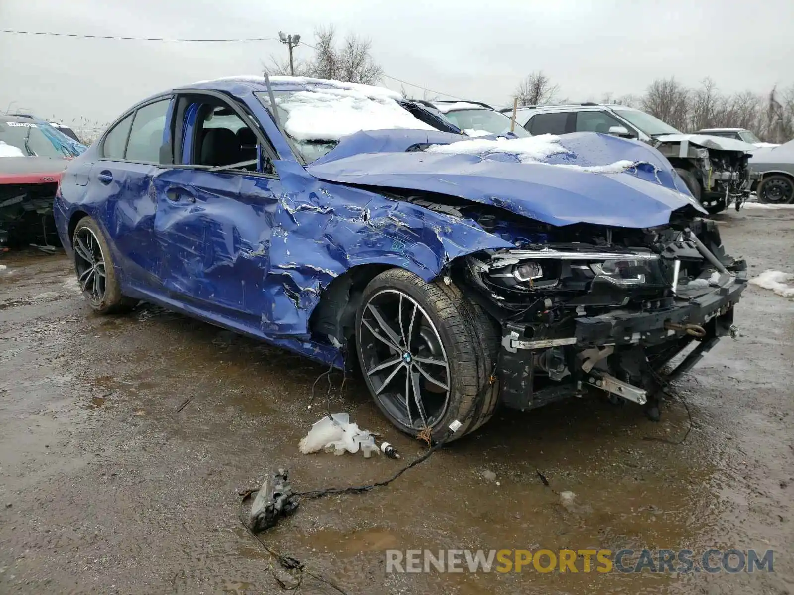 1 Photograph of a damaged car WBA5R7C50KAJ87326 BMW 3 SERIES 2019