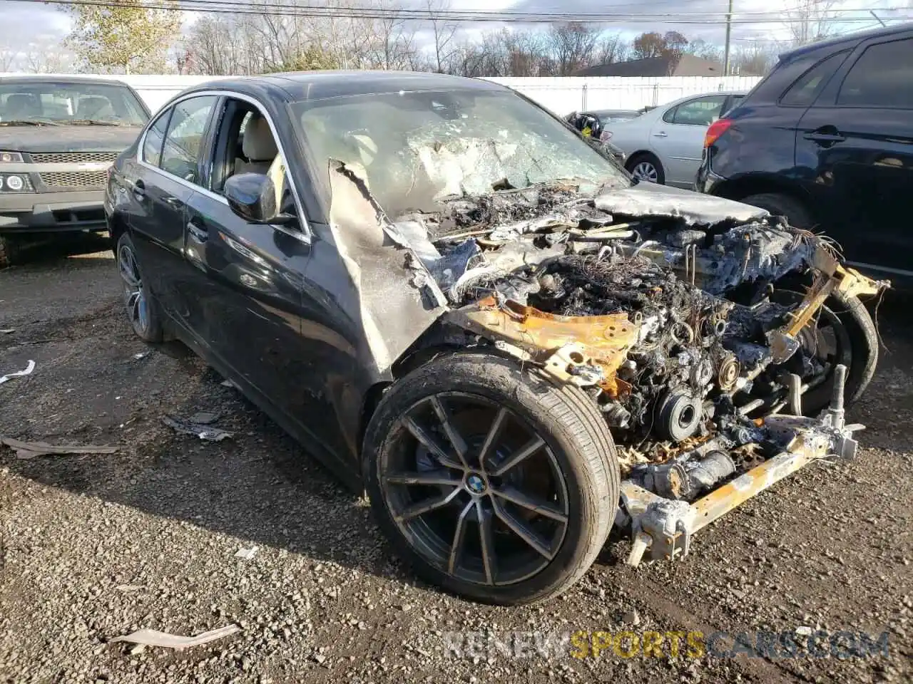 1 Photograph of a damaged car WBA5R7C50KAJ87598 BMW 3 SERIES 2019