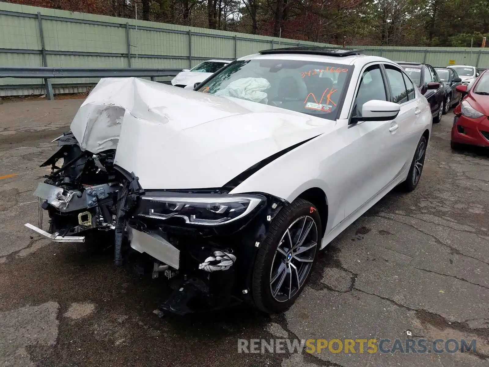 2 Фотография поврежденного автомобиля WBA5R7C50KFH17218 BMW 3 SERIES 2019