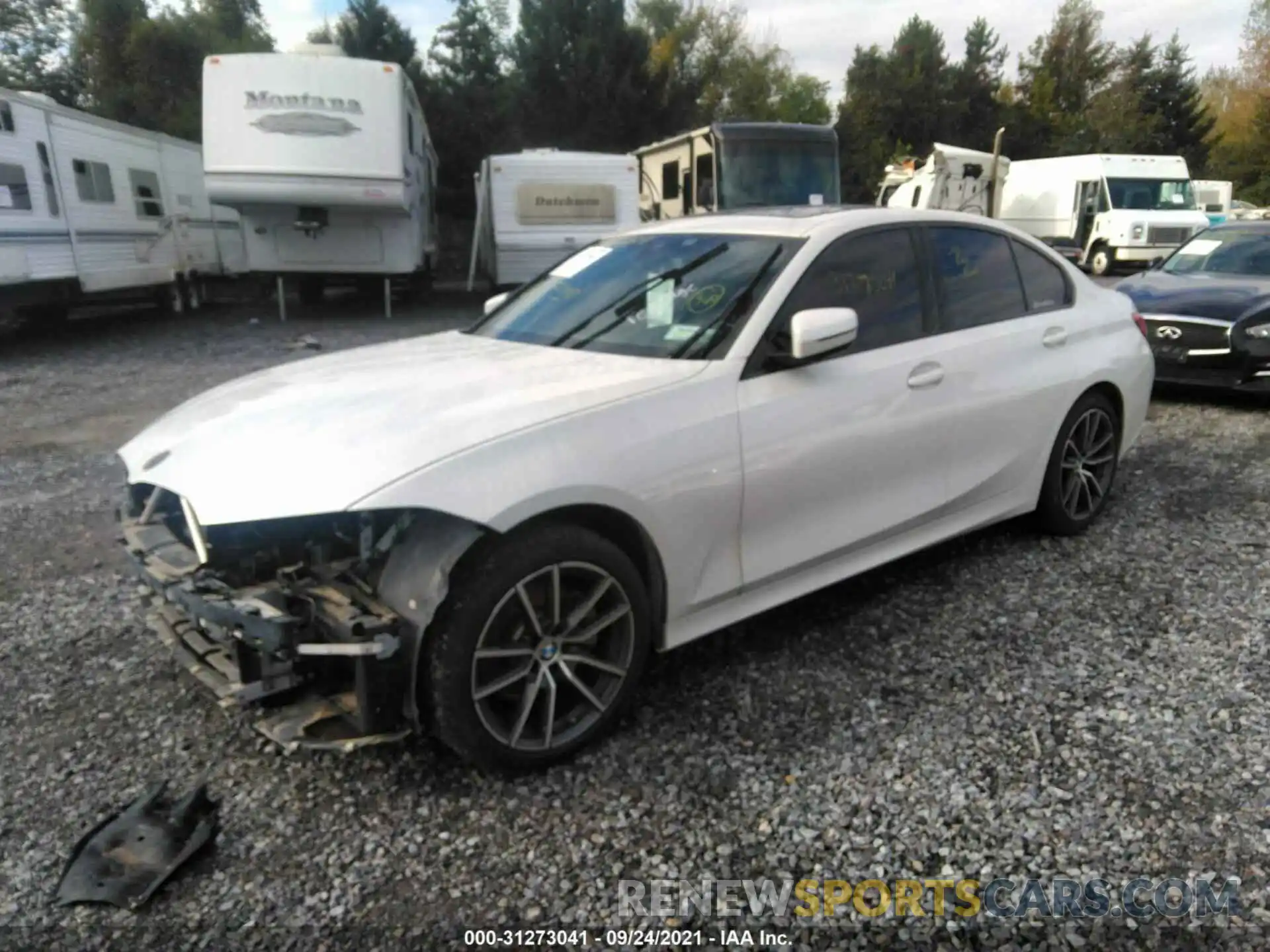 2 Фотография поврежденного автомобиля WBA5R7C52KAJ79731 BMW 3 SERIES 2019