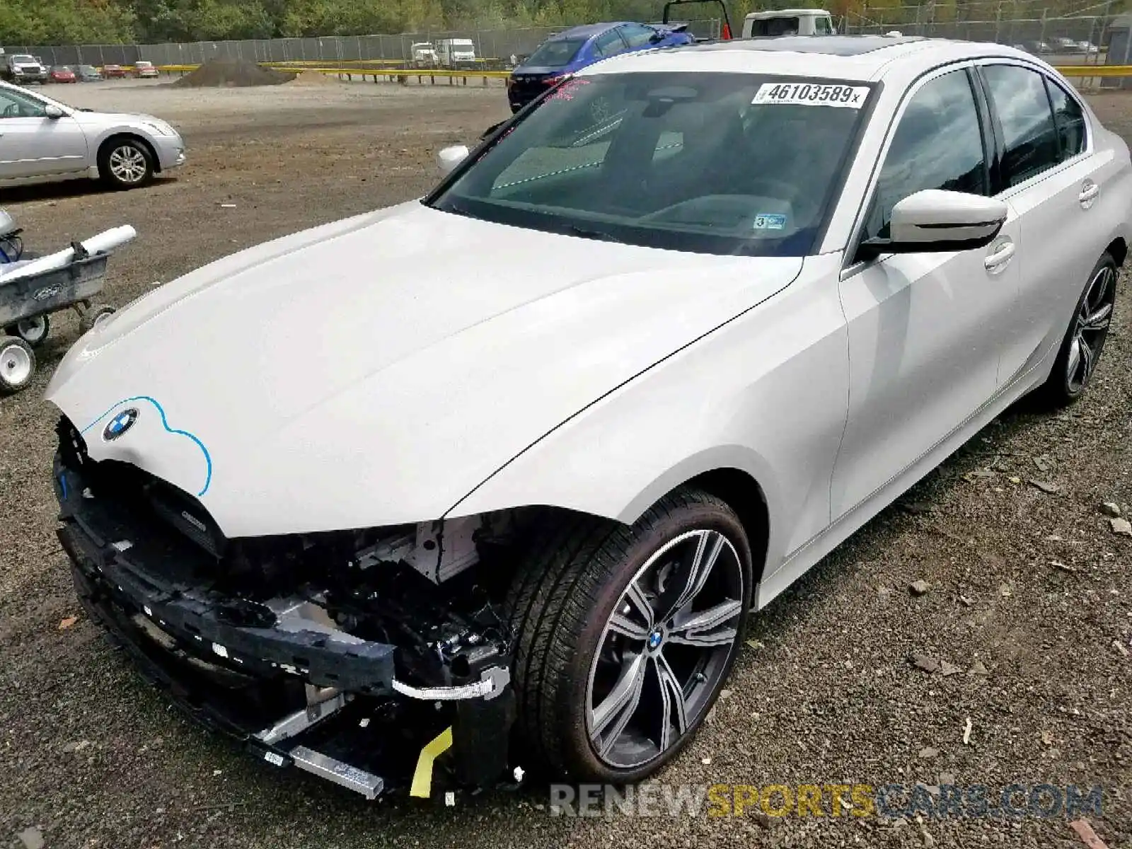 2 Фотография поврежденного автомобиля WBA5R7C52KAJ82550 BMW 3 SERIES 2019