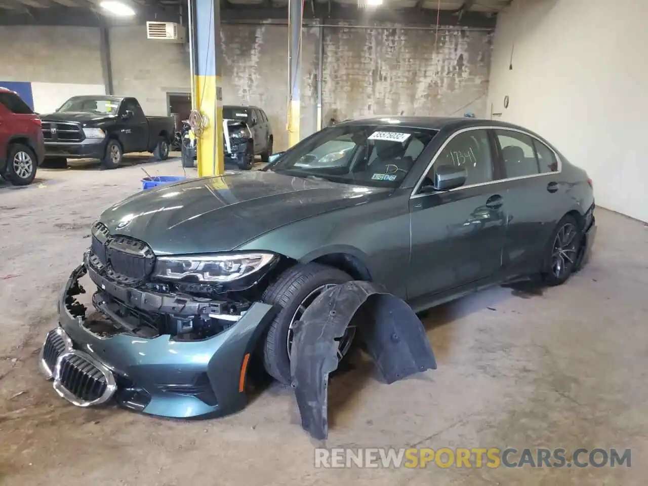 2 Photograph of a damaged car WBA5R7C52KAJ85299 BMW 3 SERIES 2019