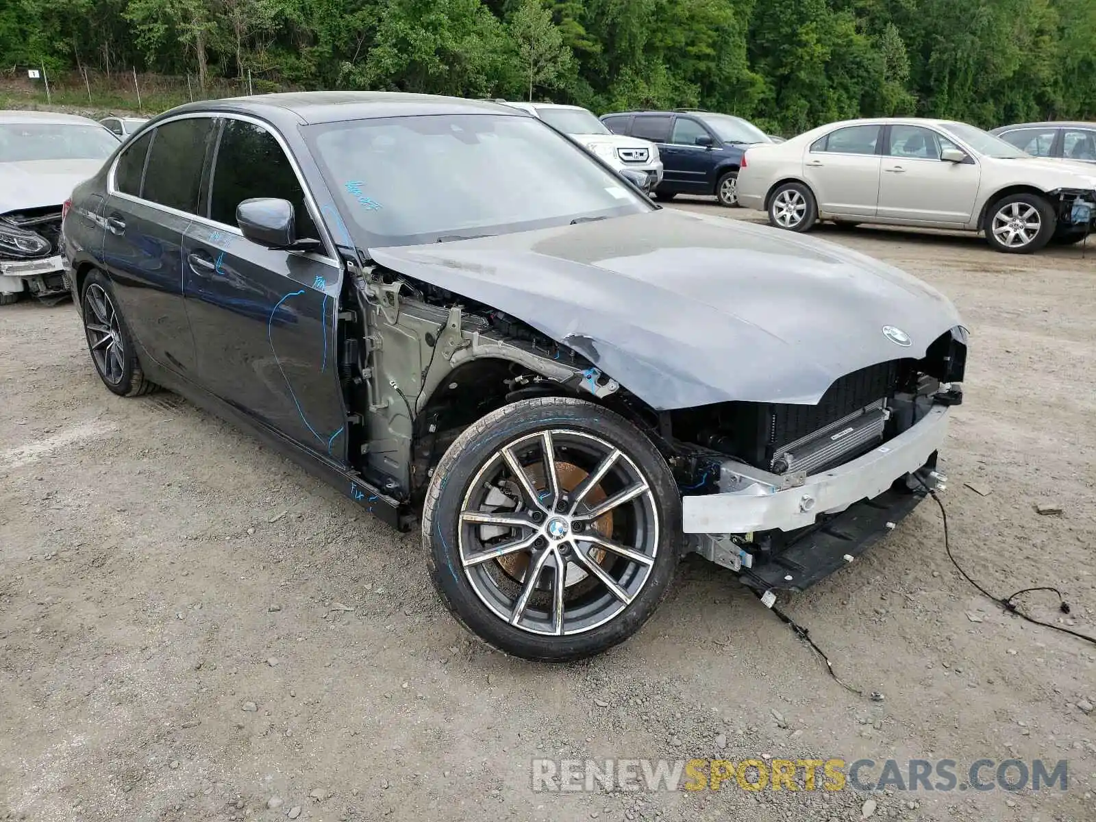 1 Photograph of a damaged car WBA5R7C52KFH29354 BMW 3 SERIES 2019