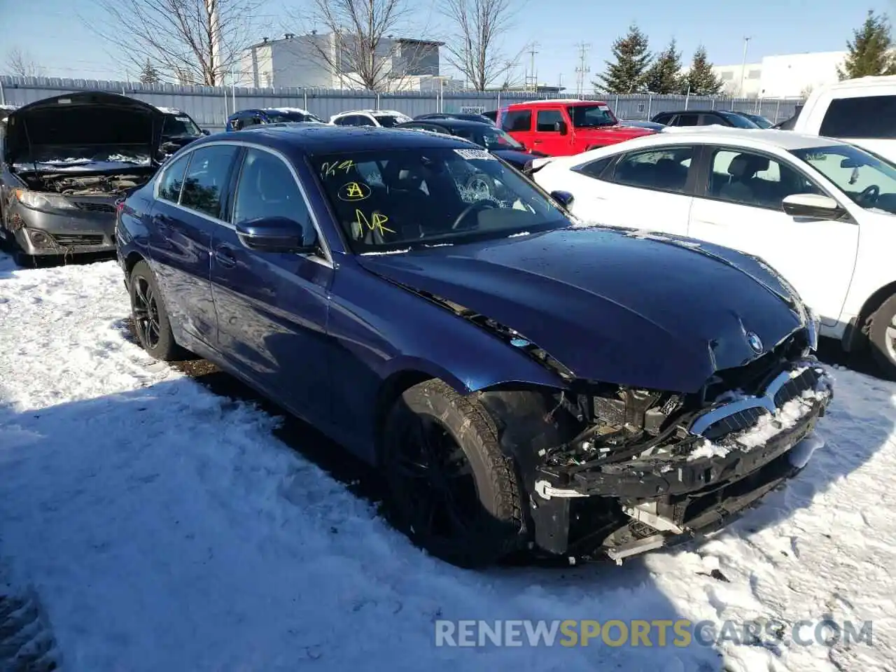 1 Photograph of a damaged car WBA5R7C53KAJ86204 BMW 3 SERIES 2019