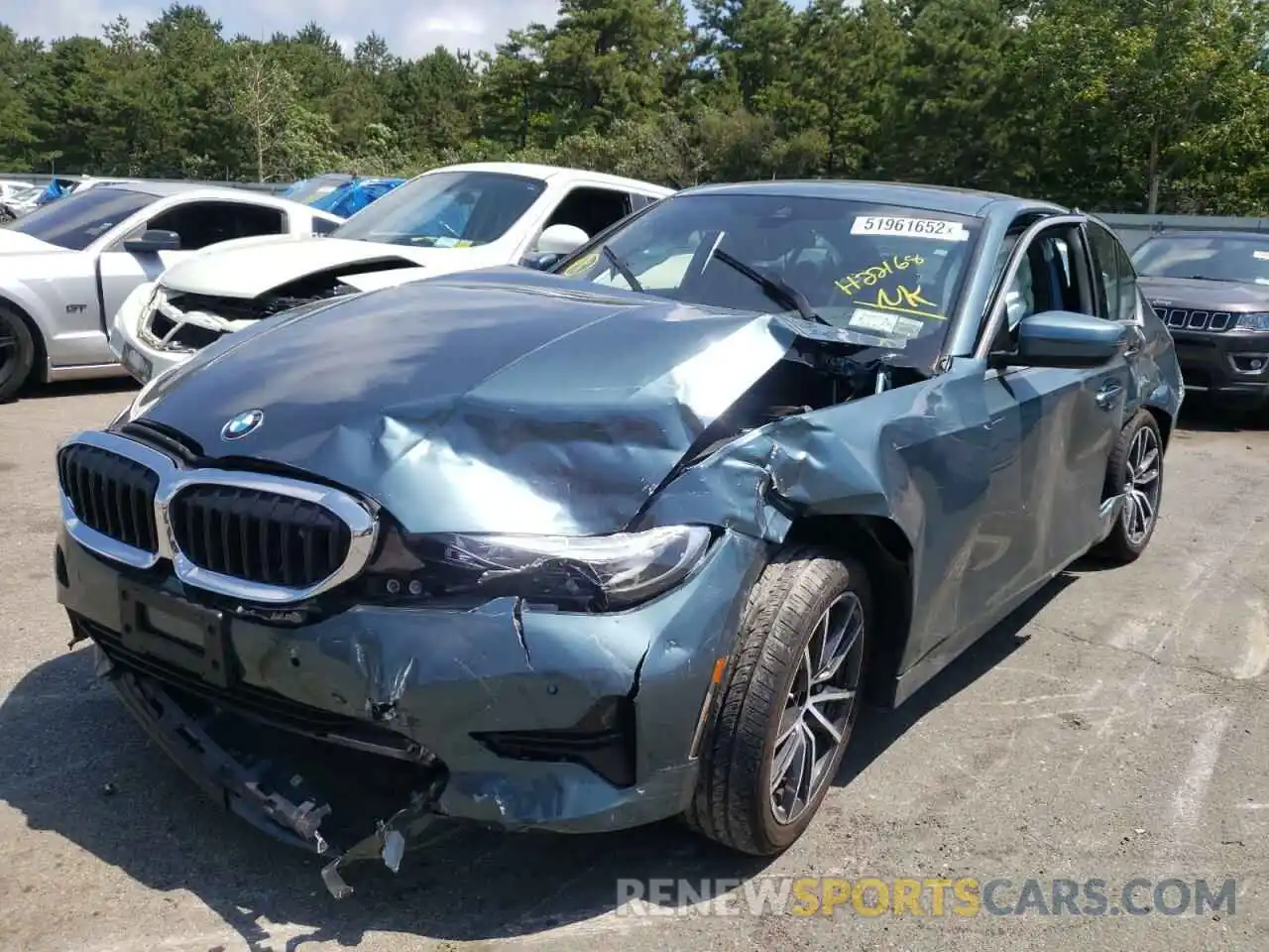 2 Photograph of a damaged car WBA5R7C53KFH22168 BMW 3 SERIES 2019