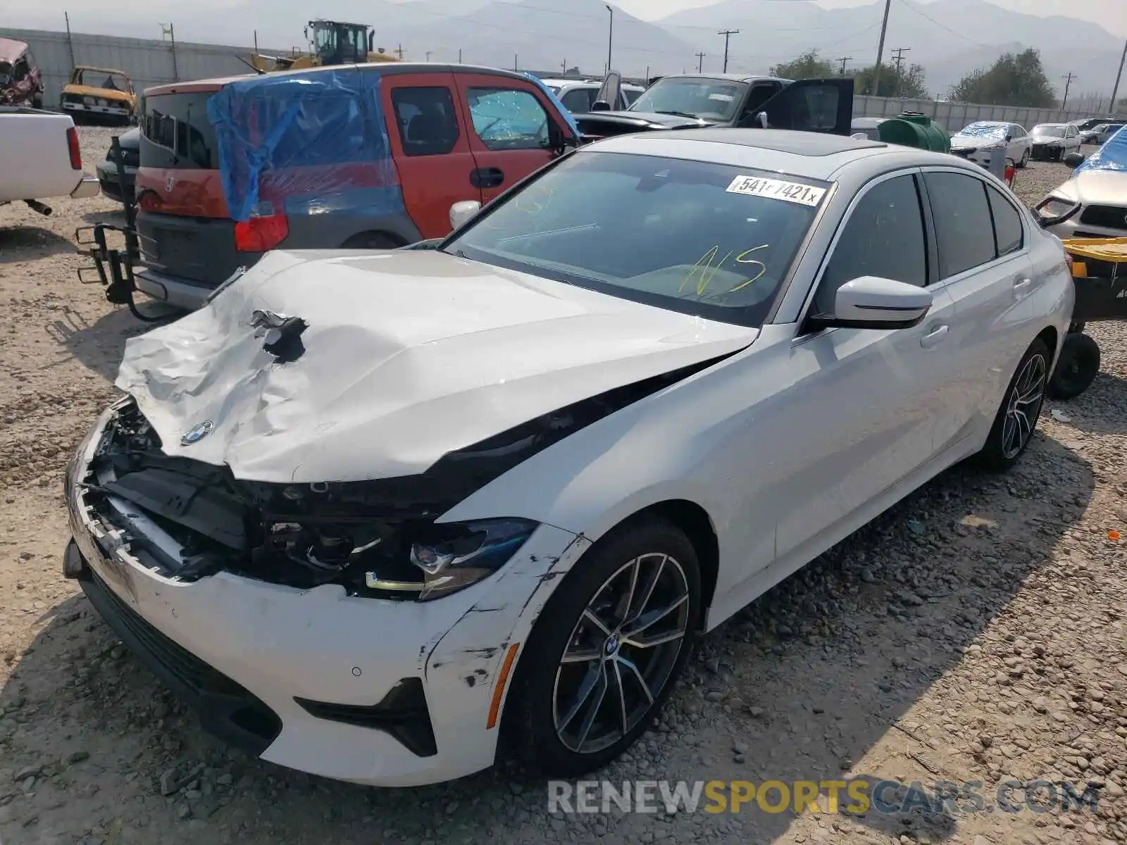 2 Photograph of a damaged car WBA5R7C54KFH02916 BMW 3 SERIES 2019