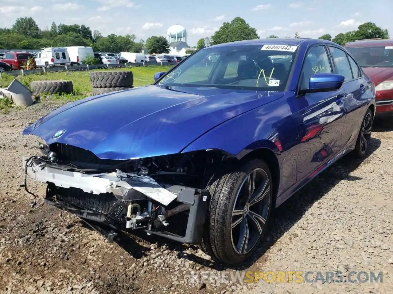 2 Photograph of a damaged car WBA5R7C54KFH12152 BMW 3 SERIES 2019