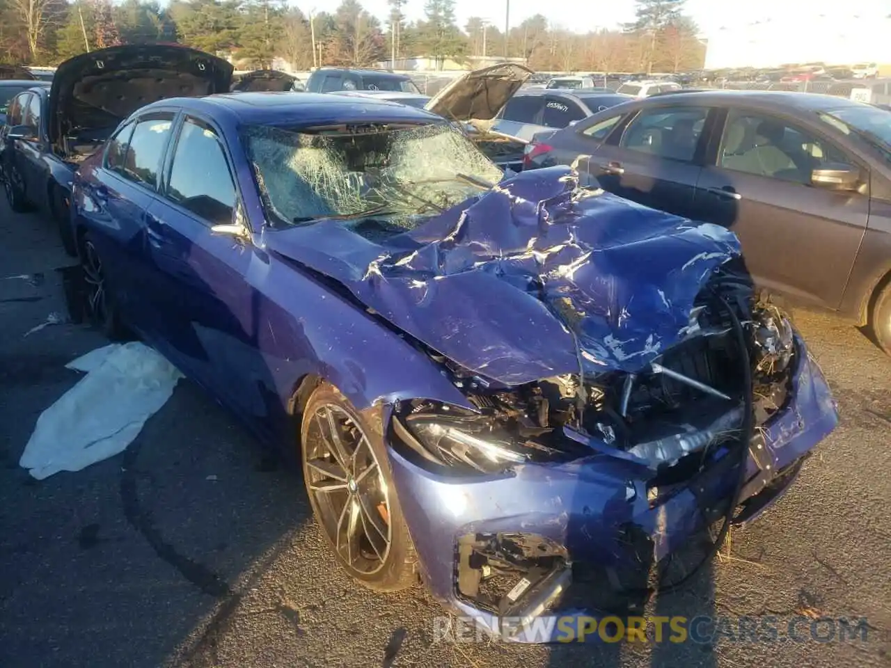 1 Photograph of a damaged car WBA5R7C55KAE82599 BMW 3 SERIES 2019