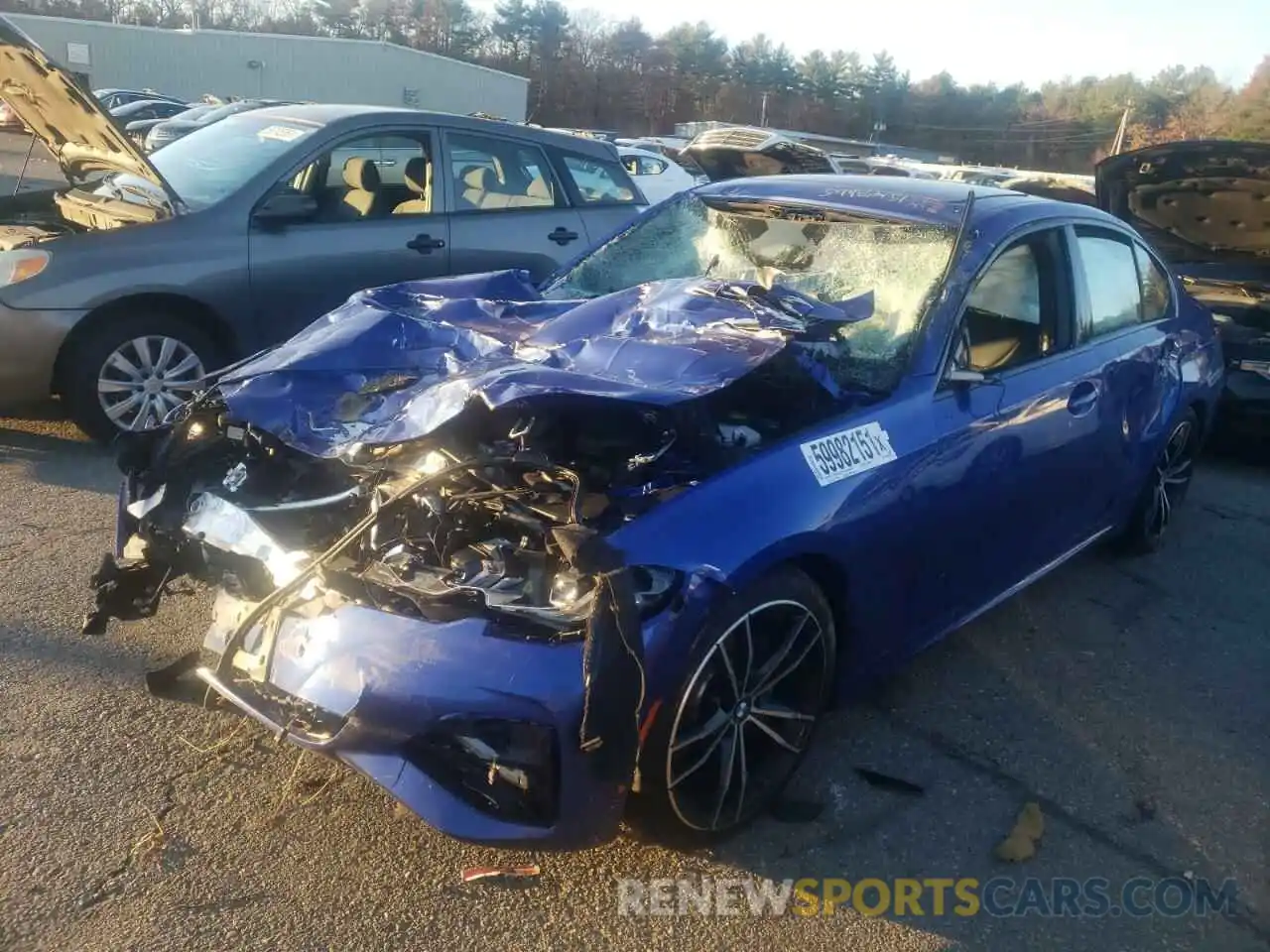 2 Photograph of a damaged car WBA5R7C55KAE82599 BMW 3 SERIES 2019