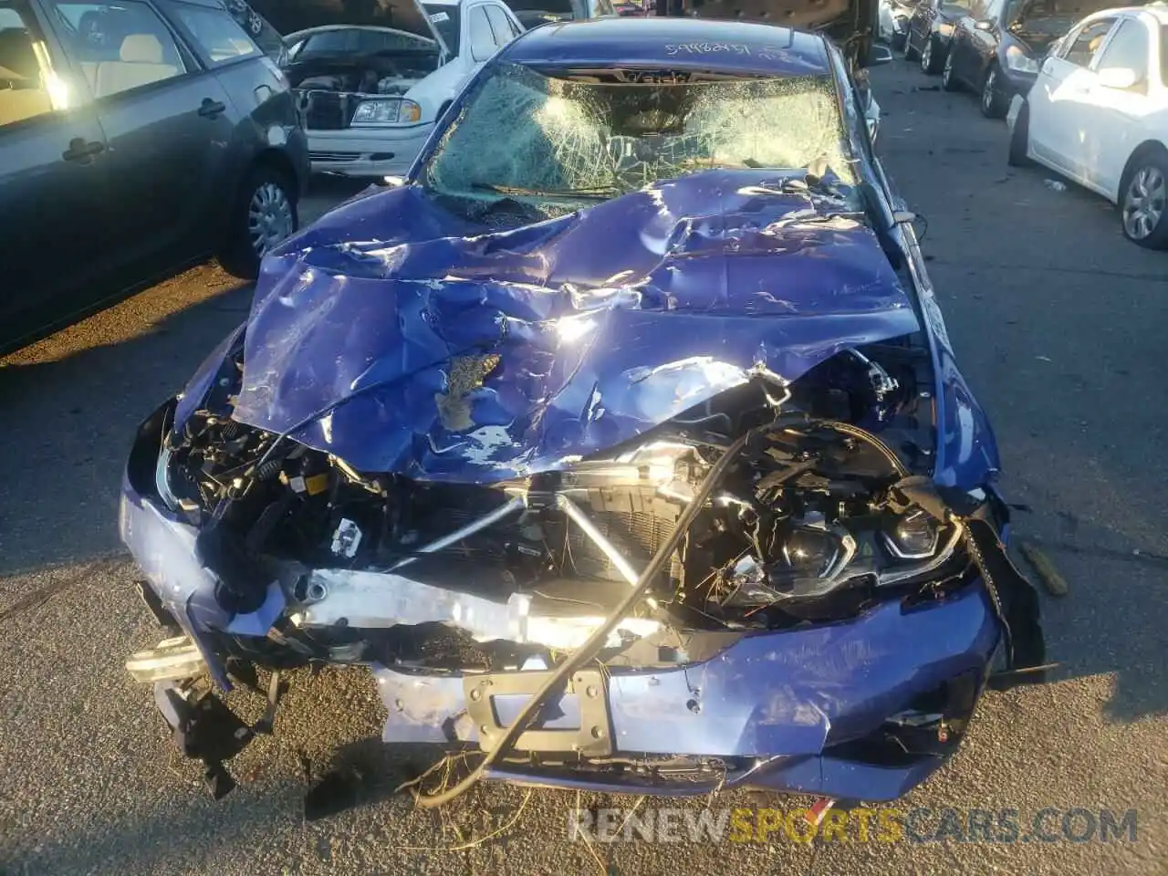 9 Photograph of a damaged car WBA5R7C55KAE82599 BMW 3 SERIES 2019