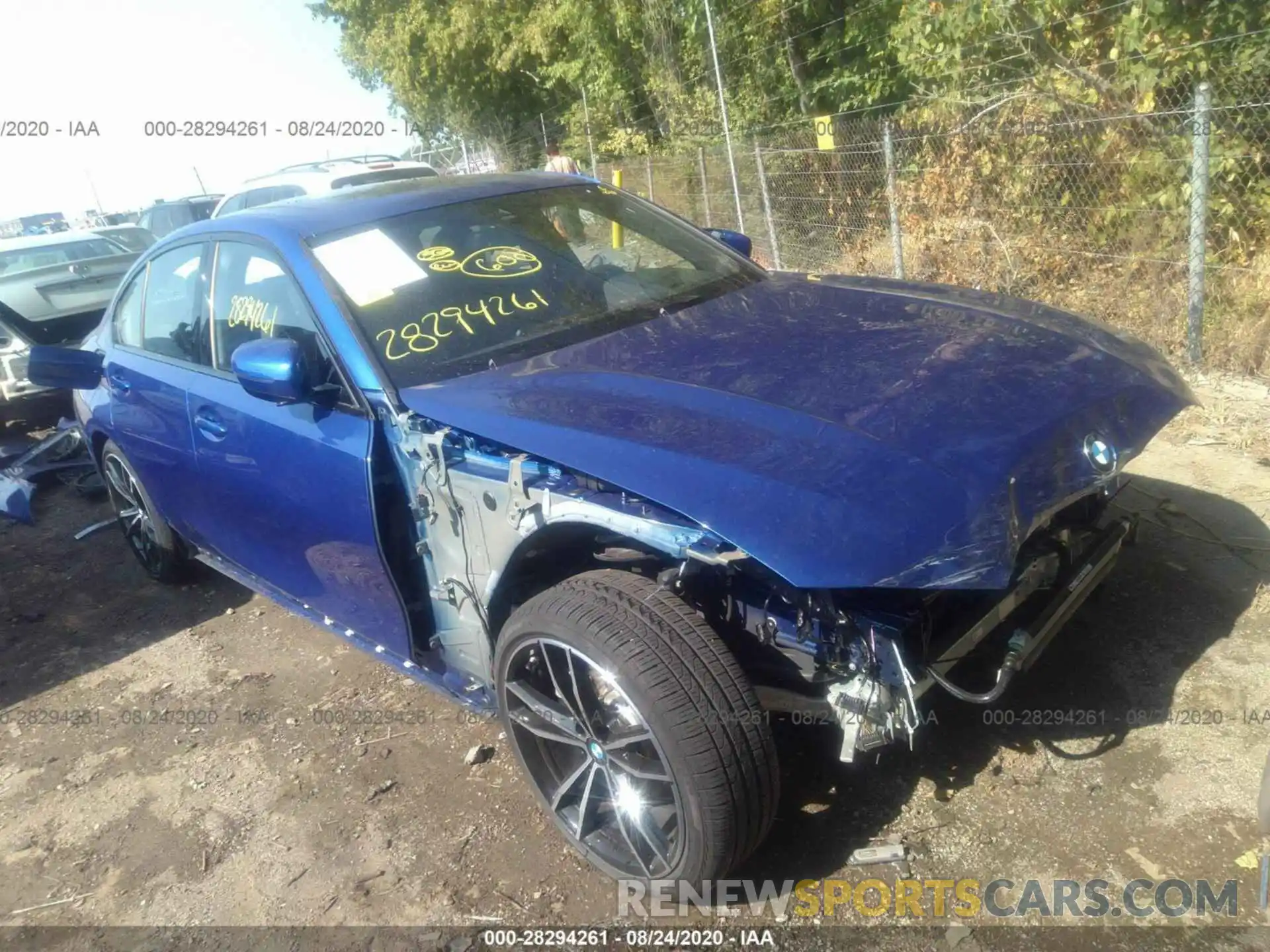 1 Photograph of a damaged car WBA5R7C55KAJ78427 BMW 3 SERIES 2019