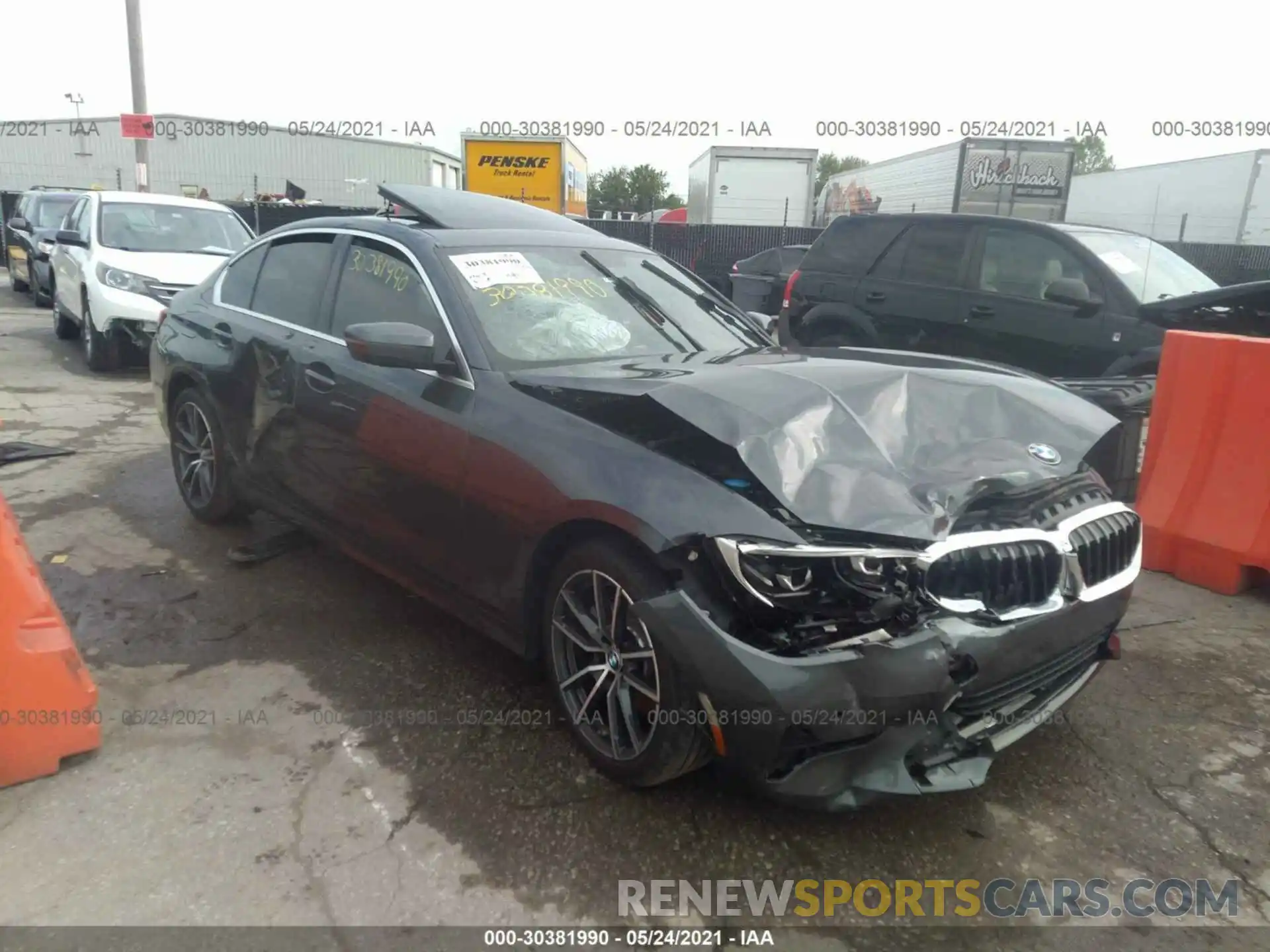 1 Photograph of a damaged car WBA5R7C55KAJ82428 BMW 3 SERIES 2019