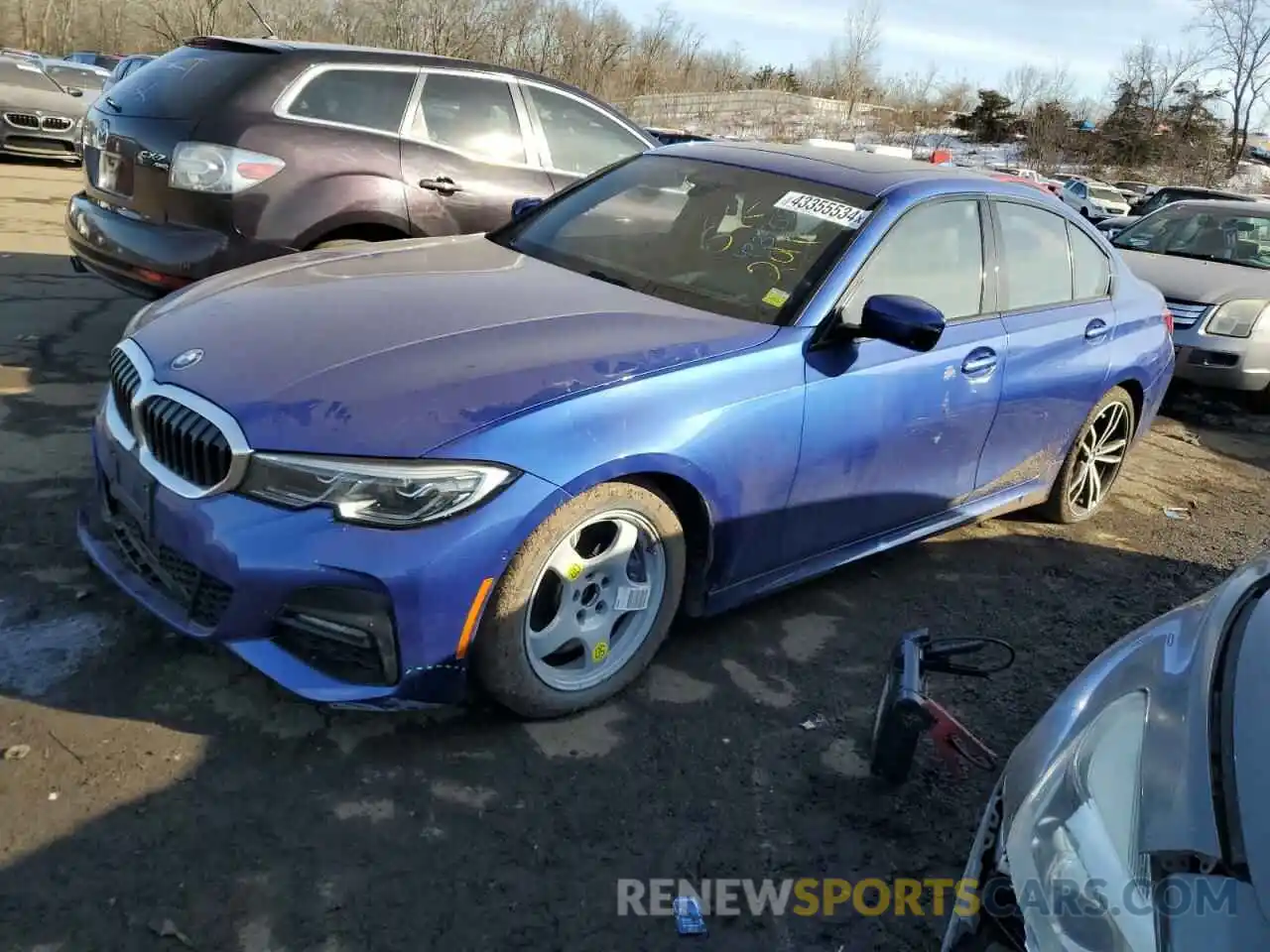 1 Photograph of a damaged car WBA5R7C55KAJ82509 BMW 3 SERIES 2019