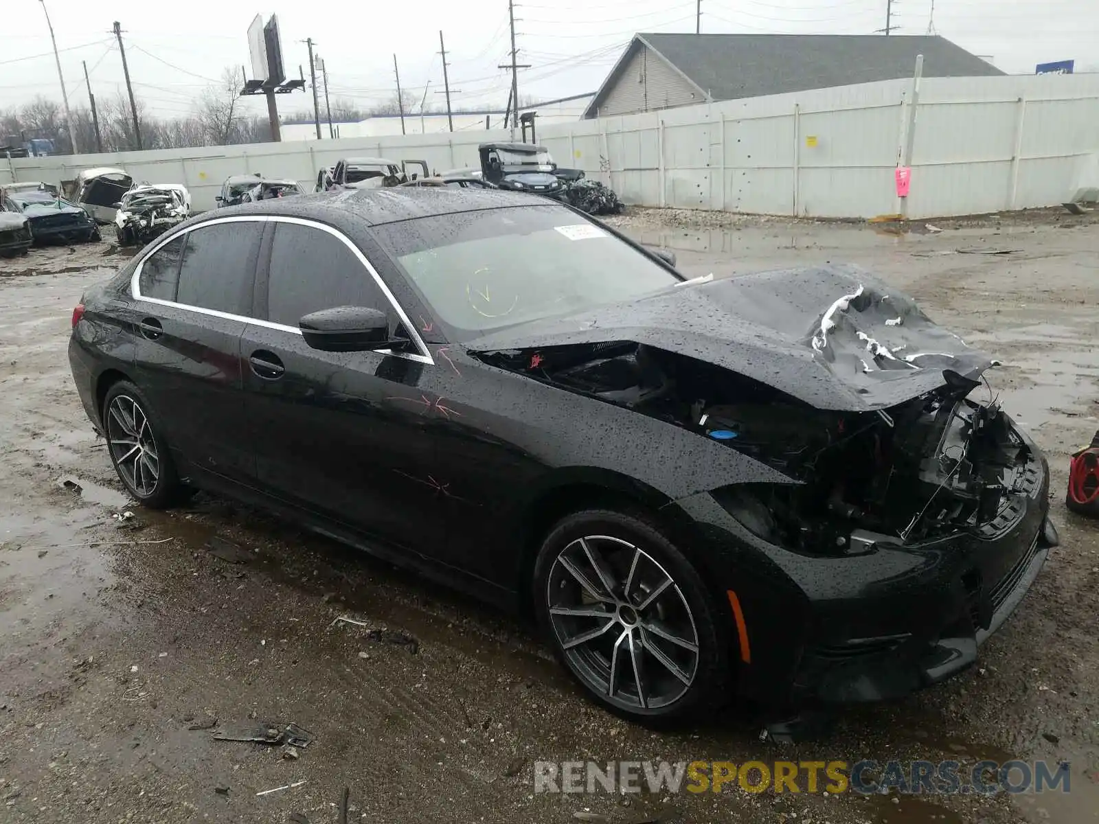 1 Photograph of a damaged car WBA5R7C55KFH04691 BMW 3 SERIES 2019