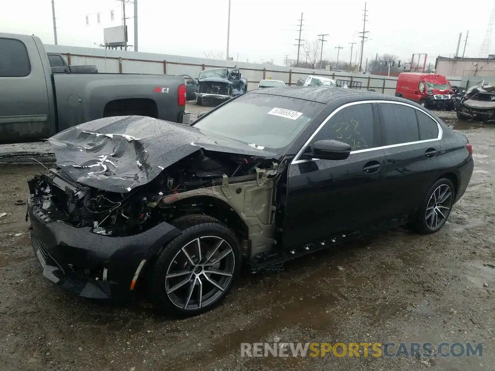 2 Photograph of a damaged car WBA5R7C55KFH04691 BMW 3 SERIES 2019