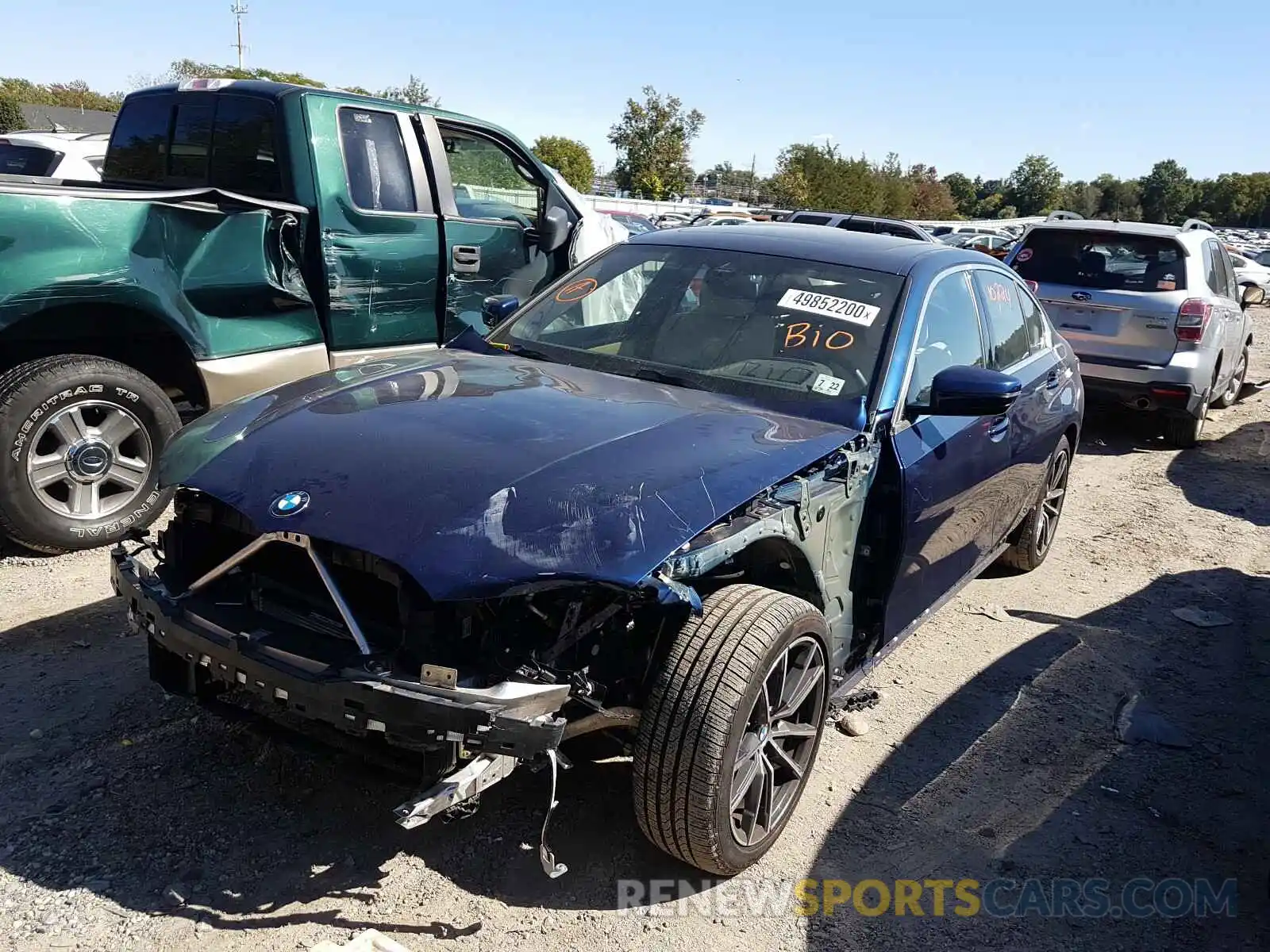 2 Photograph of a damaged car WBA5R7C55KFH16470 BMW 3 SERIES 2019