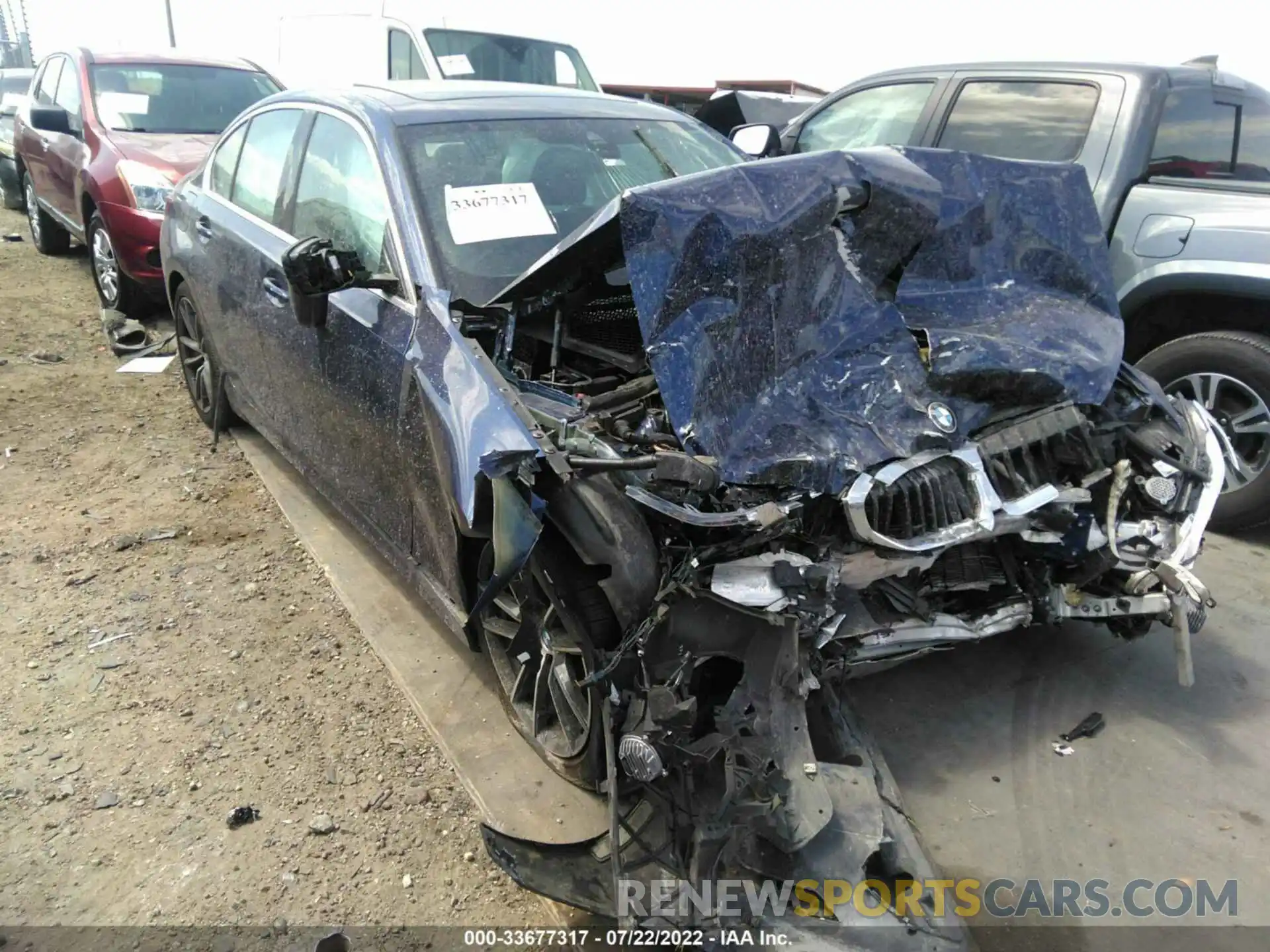 1 Photograph of a damaged car WBA5R7C55KFH28893 BMW 3 SERIES 2019