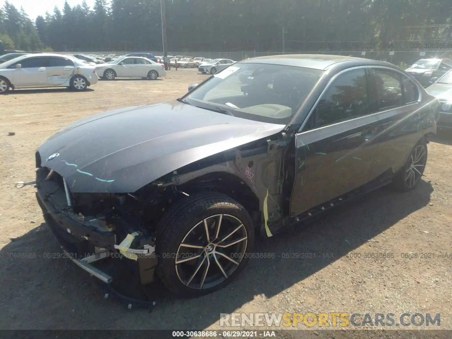 2 Photograph of a damaged car WBA5R7C55KFH32135 BMW 3 SERIES 2019