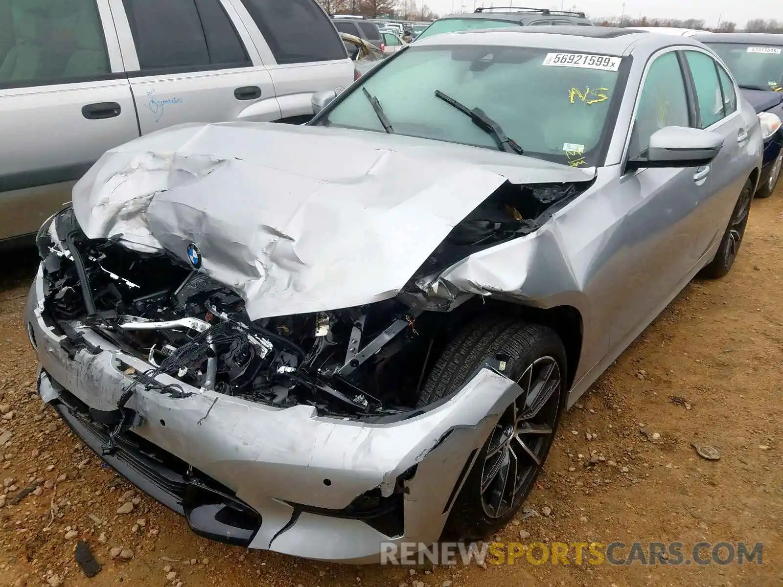 2 Photograph of a damaged car WBA5R7C56KAJ84043 BMW 3 SERIES 2019