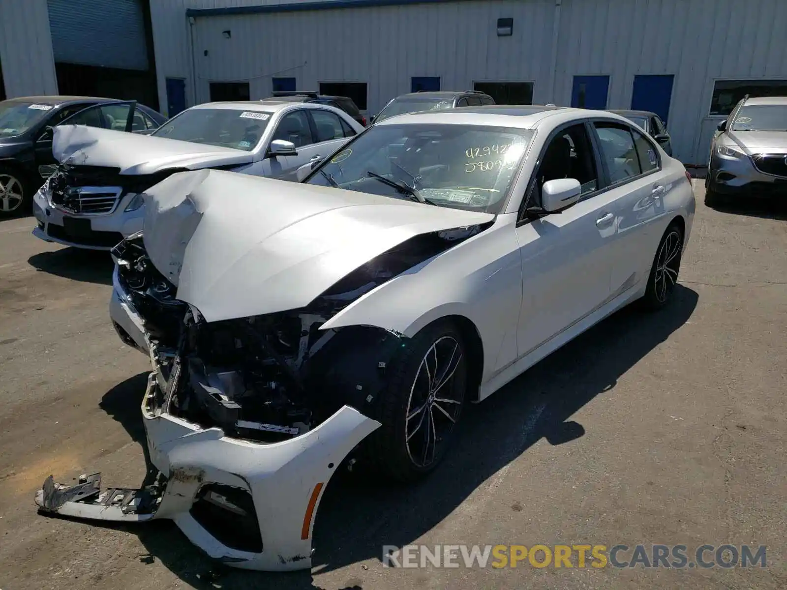 2 Photograph of a damaged car WBA5R7C57KAJ80941 BMW 3 SERIES 2019