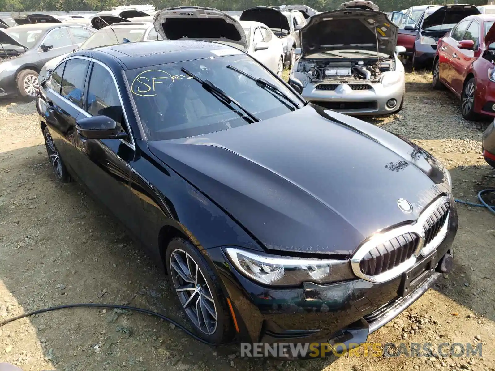 1 Photograph of a damaged car WBA5R7C57KFH09603 BMW 3 SERIES 2019