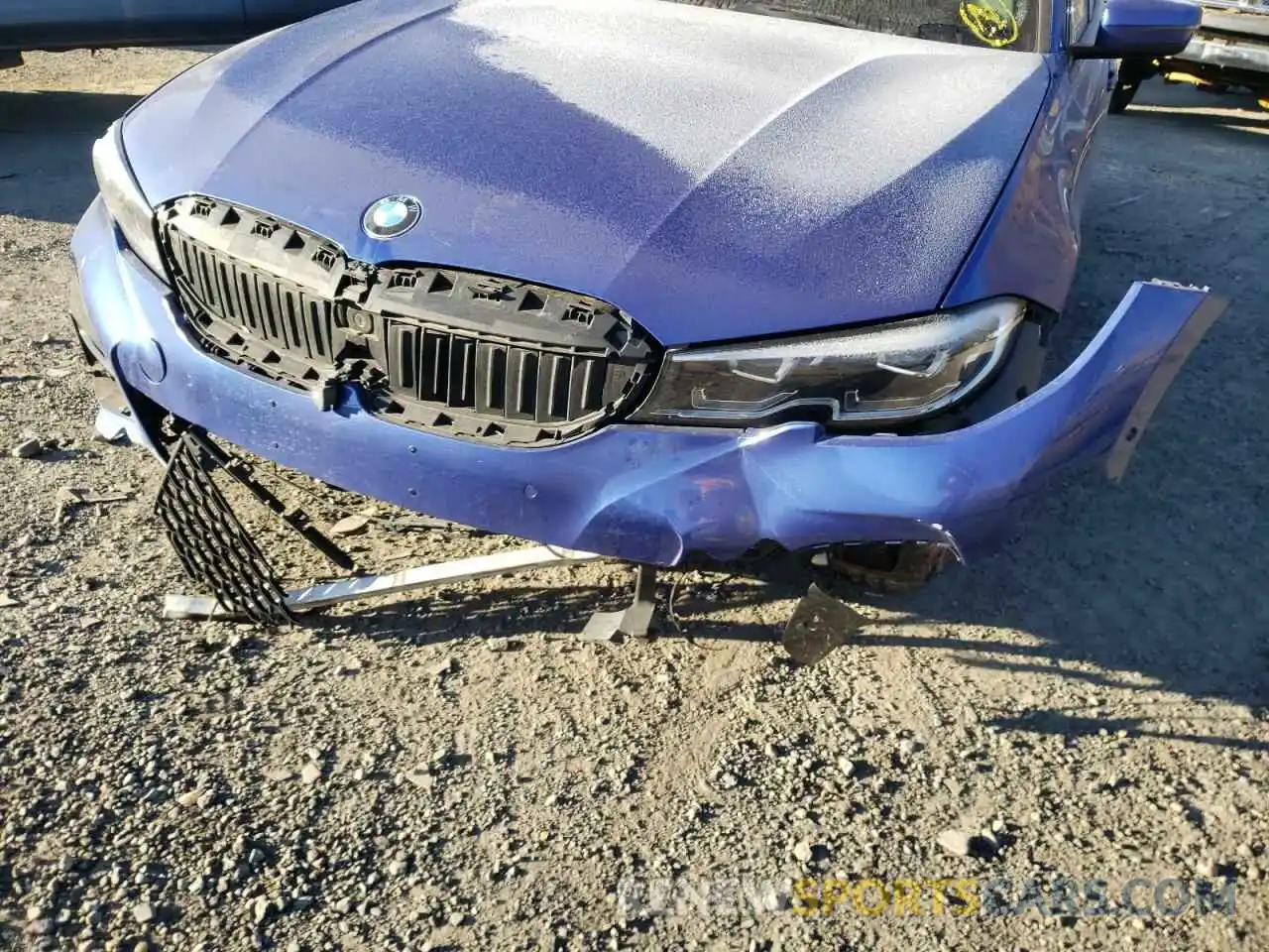 9 Photograph of a damaged car WBA5R7C58KAE82726 BMW 3 SERIES 2019